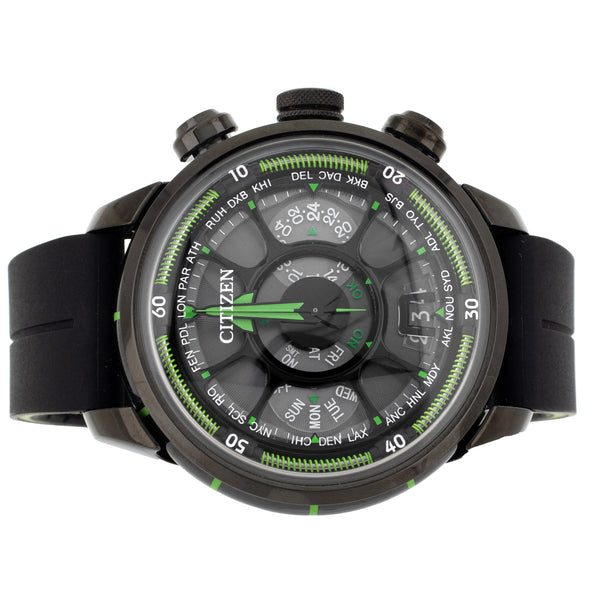 Citizen Satellite Wave Eco-Drive Ceramic Gray Dial 48mm Automatic CC0005-06E Full Set