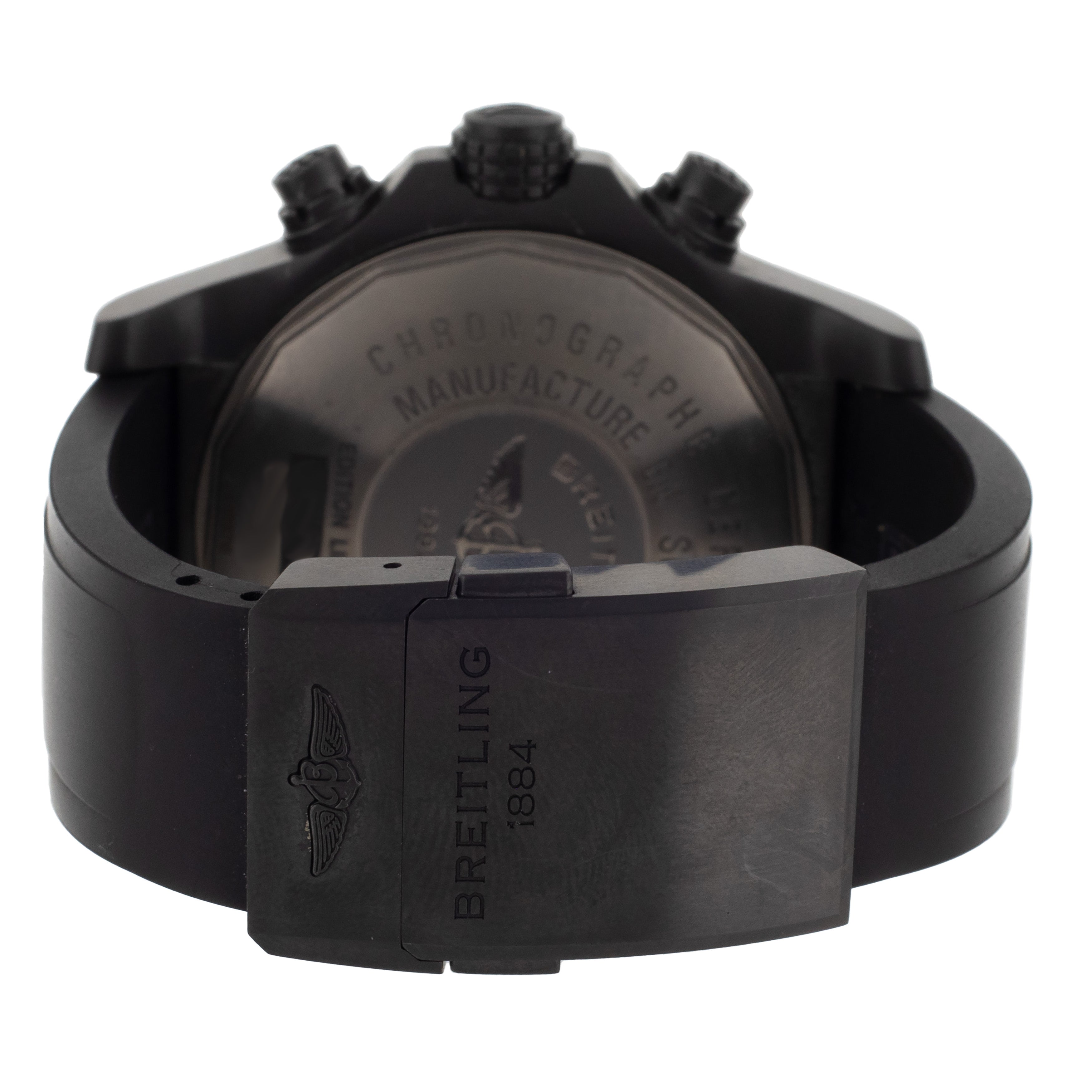 Breitling Super Avenger Blacksteel Stainless Steel Black Dial M13370