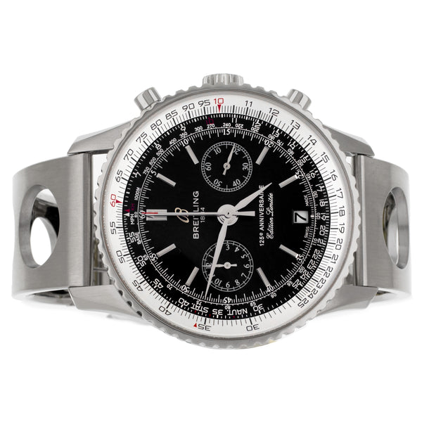 Breitling Navitimer 125th Anniversary Stainless Steel Black Dial 43mm A26322 Watch Only