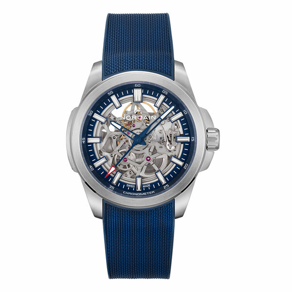 Norqain Independence Blue Skeleton Watch, 42mm Skeleton Dial, N3000S03A/301/322AR.20S