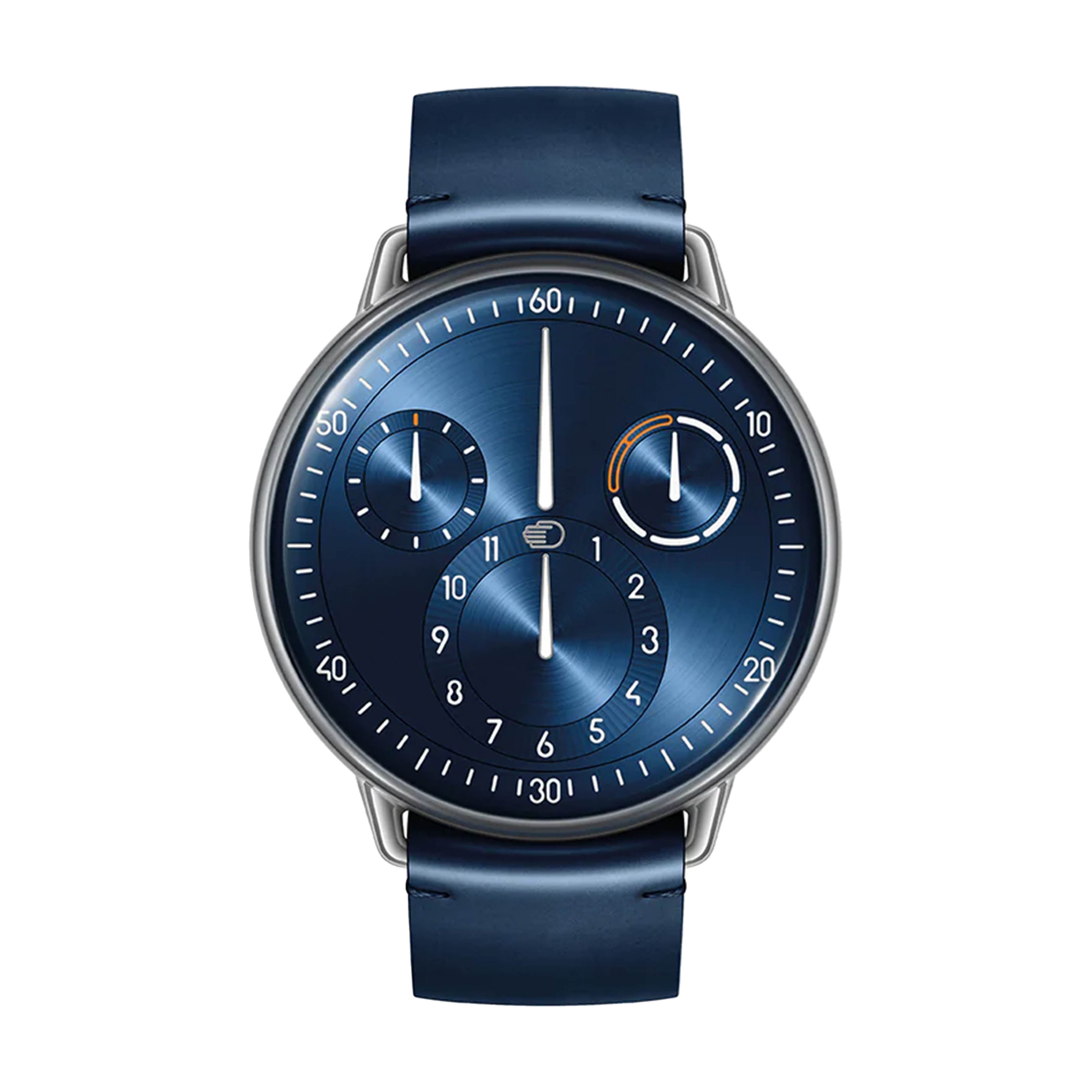 Ressence Type 1 Round Watch, 42mm Blue Dial, Type 1.3 N
