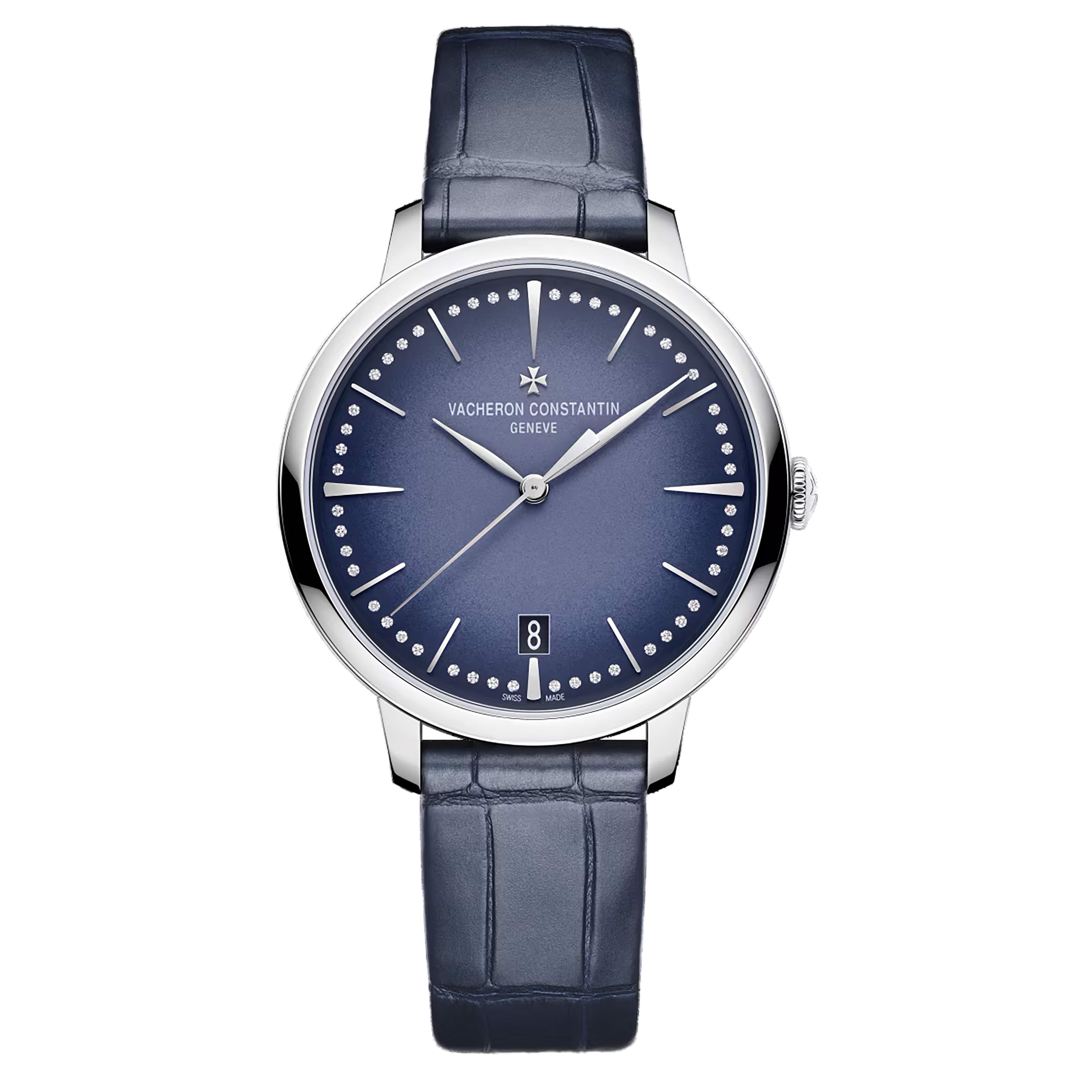 Vacheron Constantin Patrimony Self-Winding Watch, 36.5mm Blue Dial, 4110U/000G-B906