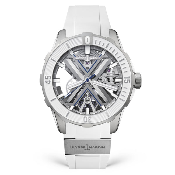 Ulysse Nardin Diver X Skeleton Watch, 44mm White Skeleton Dial, 3723-170-1A/3A
