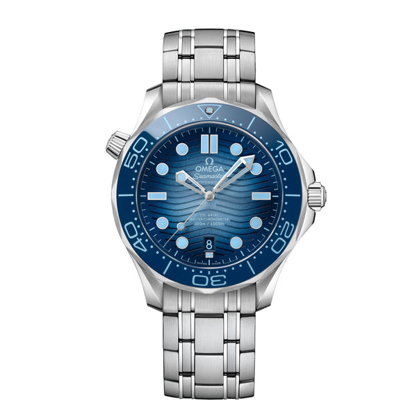 Omega Seamaster Diver 300m Watch, 42mm Summer Blue Dial, 21030422003003
