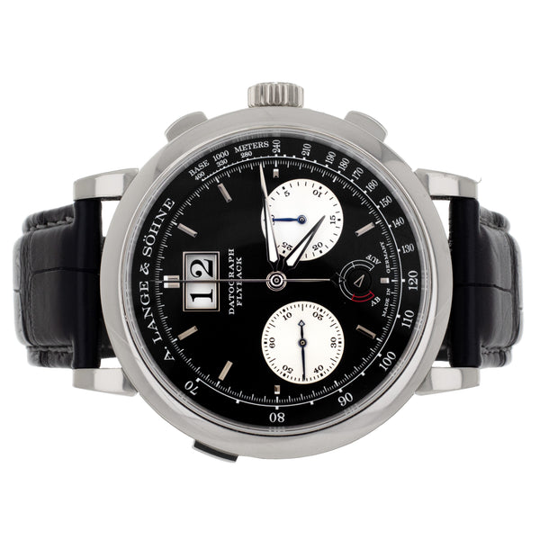 A. Lange & Sohne Datograph Up/Down Platinum Black Dial 41mm 405.035 Full Set