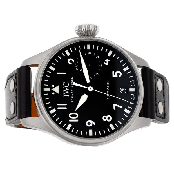 IWC Big Pilot’s Watch Stainless Steel Black Dial 46mm IW500912 Full Set