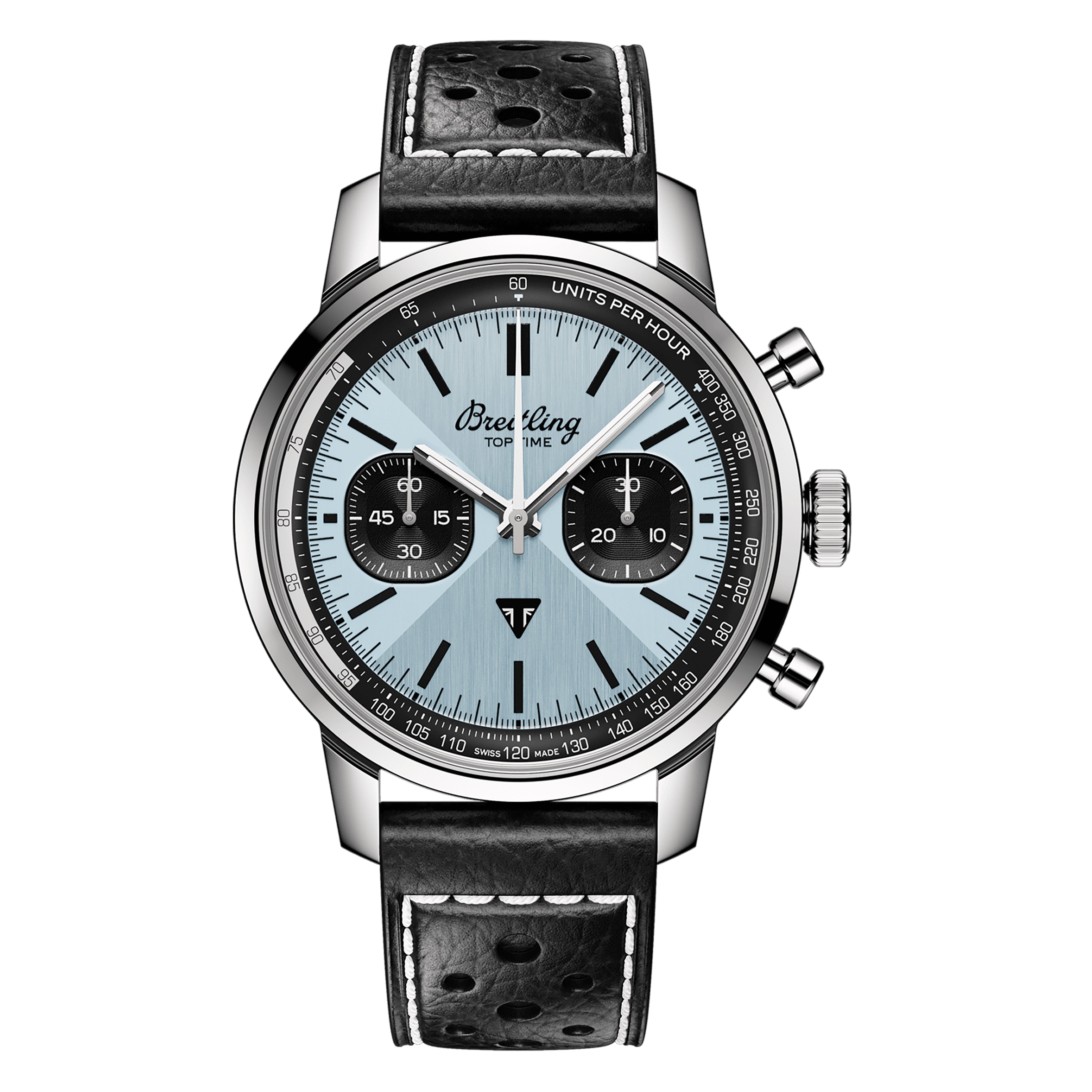 Breitling Top Time B01 Triumph Watch, 41mm Blue DIal, AB01764A1C1X1