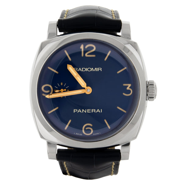 Panerai Radiomir Stainless Steel Blue Dial 47mm PAM00690 Watch Only