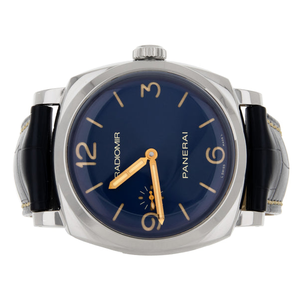 Panerai Radiomir Stainless Steel Blue Dial 47mm PAM00690 Watch Only