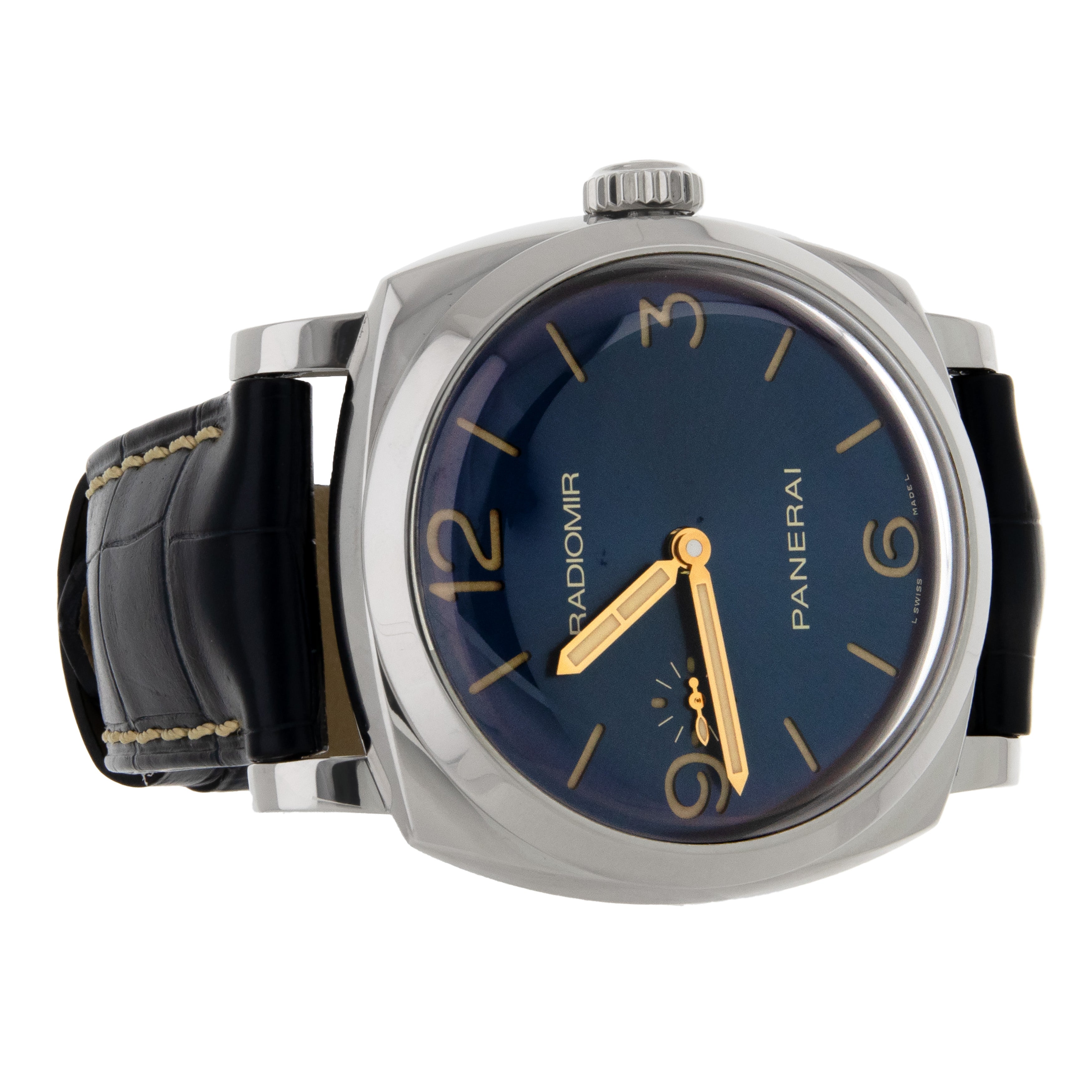 Panerai Radiomir Stainless Steel Blue Dial 47mm PAM00690 Watch Only