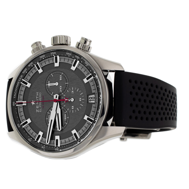 Zenith El Primero Sport Stainless Steel Silver 46mm 032280400/91R576 Full Set
