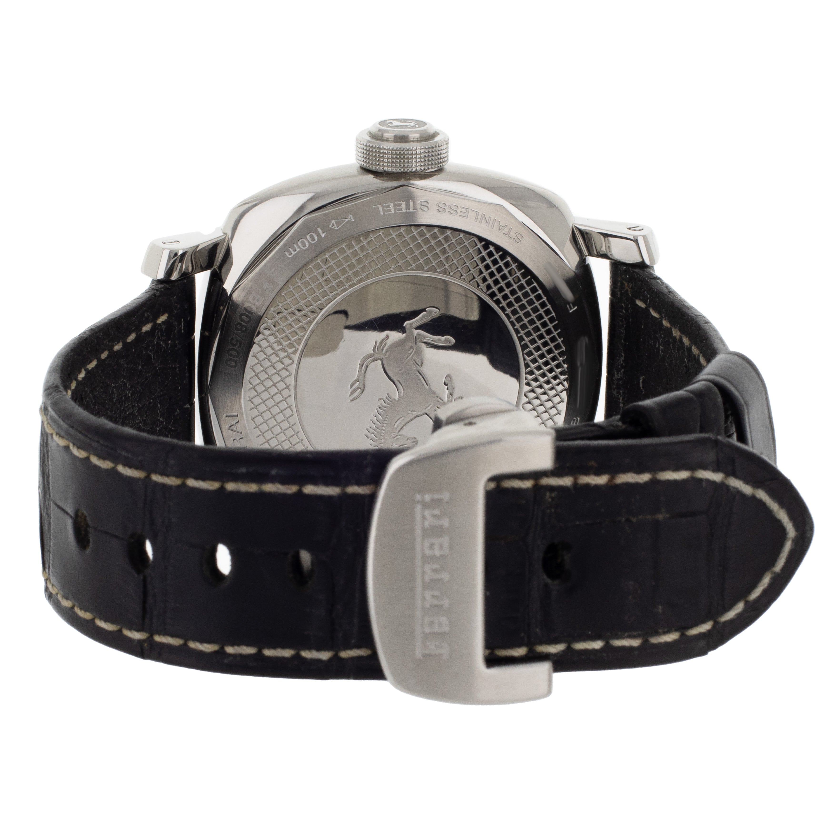 Panerai Ferrari Scuderia GMT Stainless Steel Black Dial 45mm FER00009