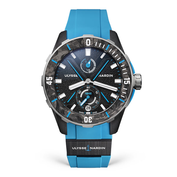 Ulysse Nardin Diver Net Azure Watch, 44mm Black Dial, 1183-170-2B/3A