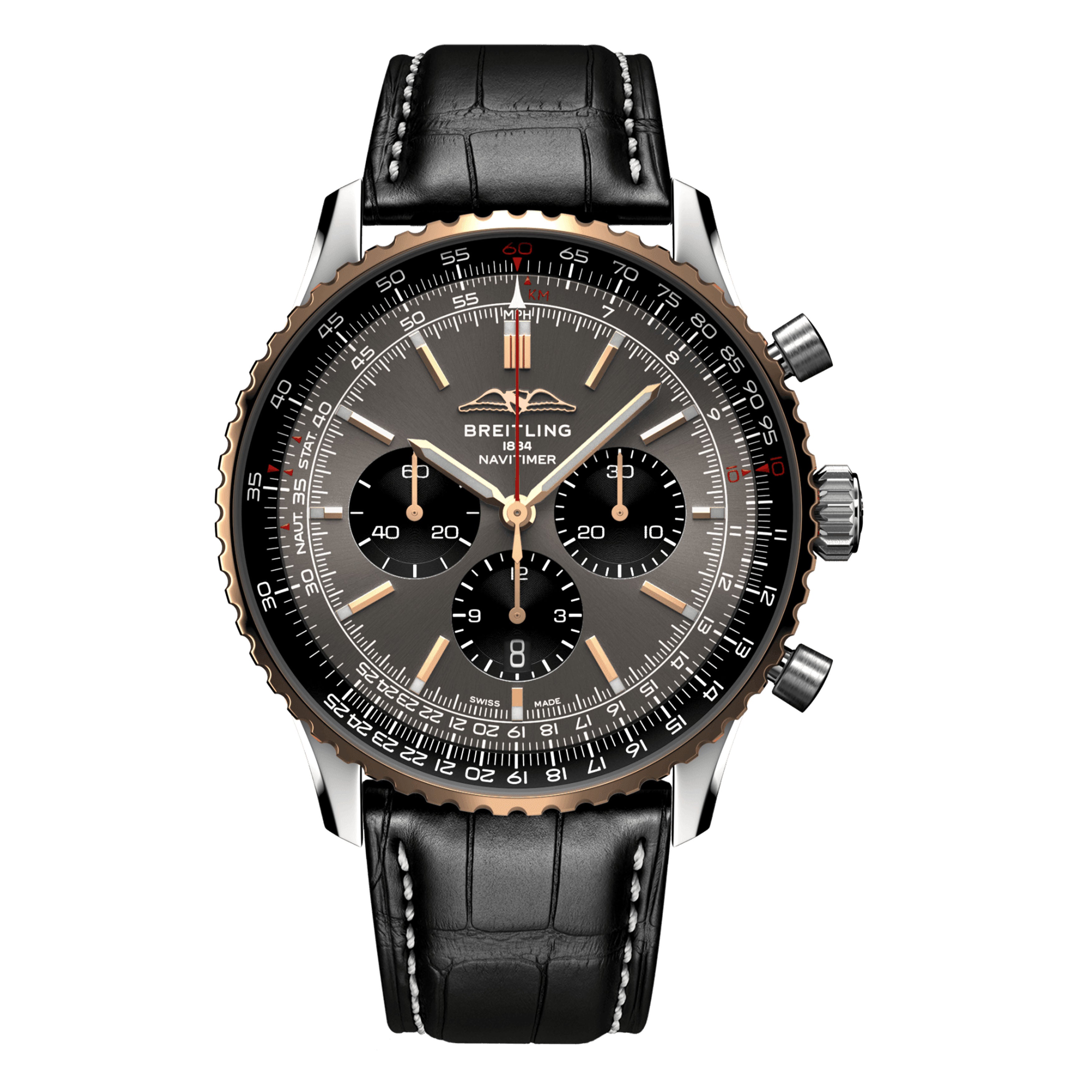 Breitling Navitimer B01 Chronograph US Limited Edition Watch, 46mm Silver Dial, UB01371A1B1P1