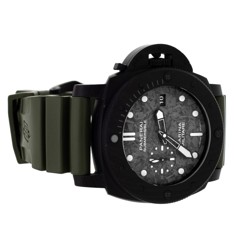 Panerai Submersible Marina Militare Carbotech Carbon Dial 47mm PAM00979 Full set
