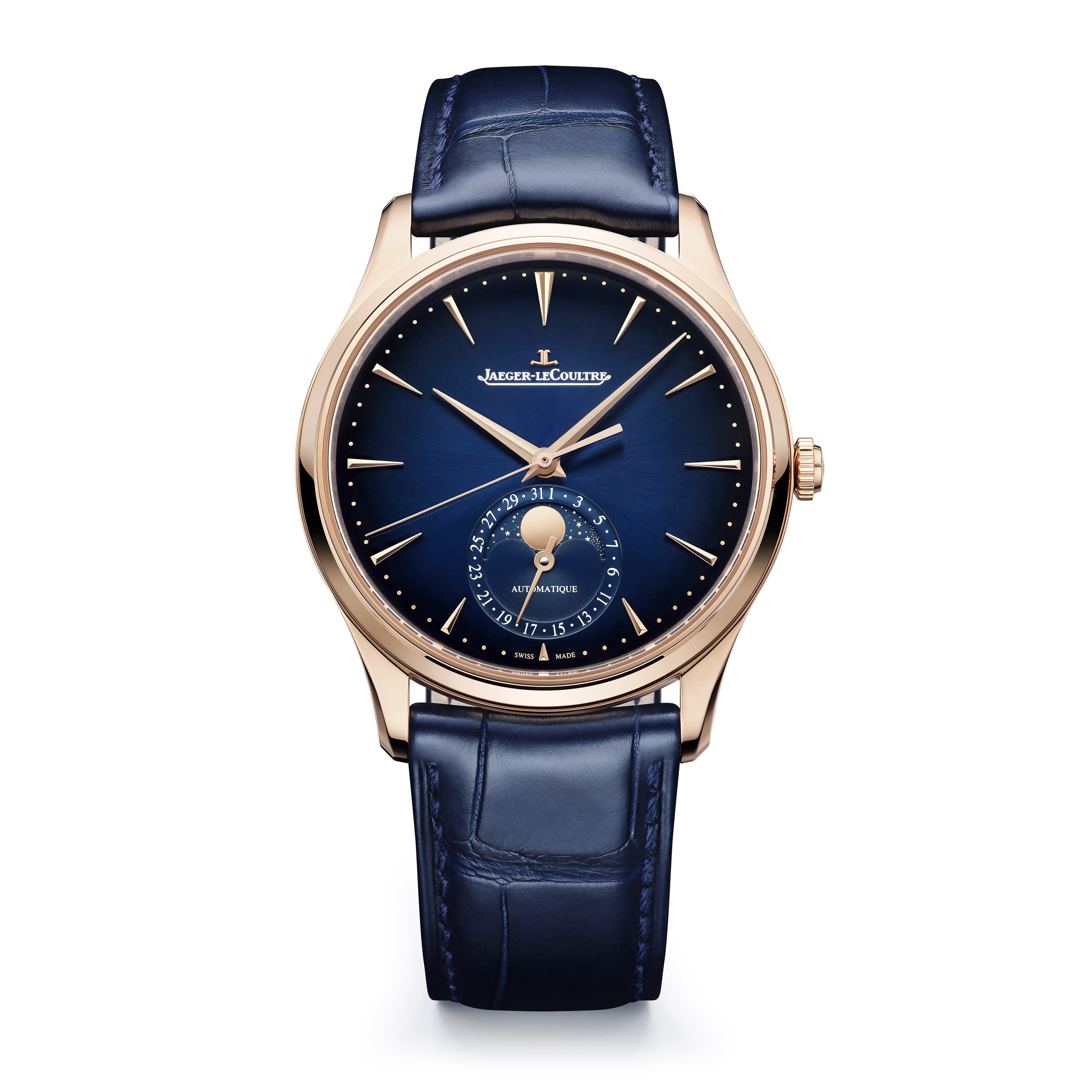 Jaeger-LeCoultre Master Ultra Thin Moon Watch, 39mm Blue Dial, Q1362580