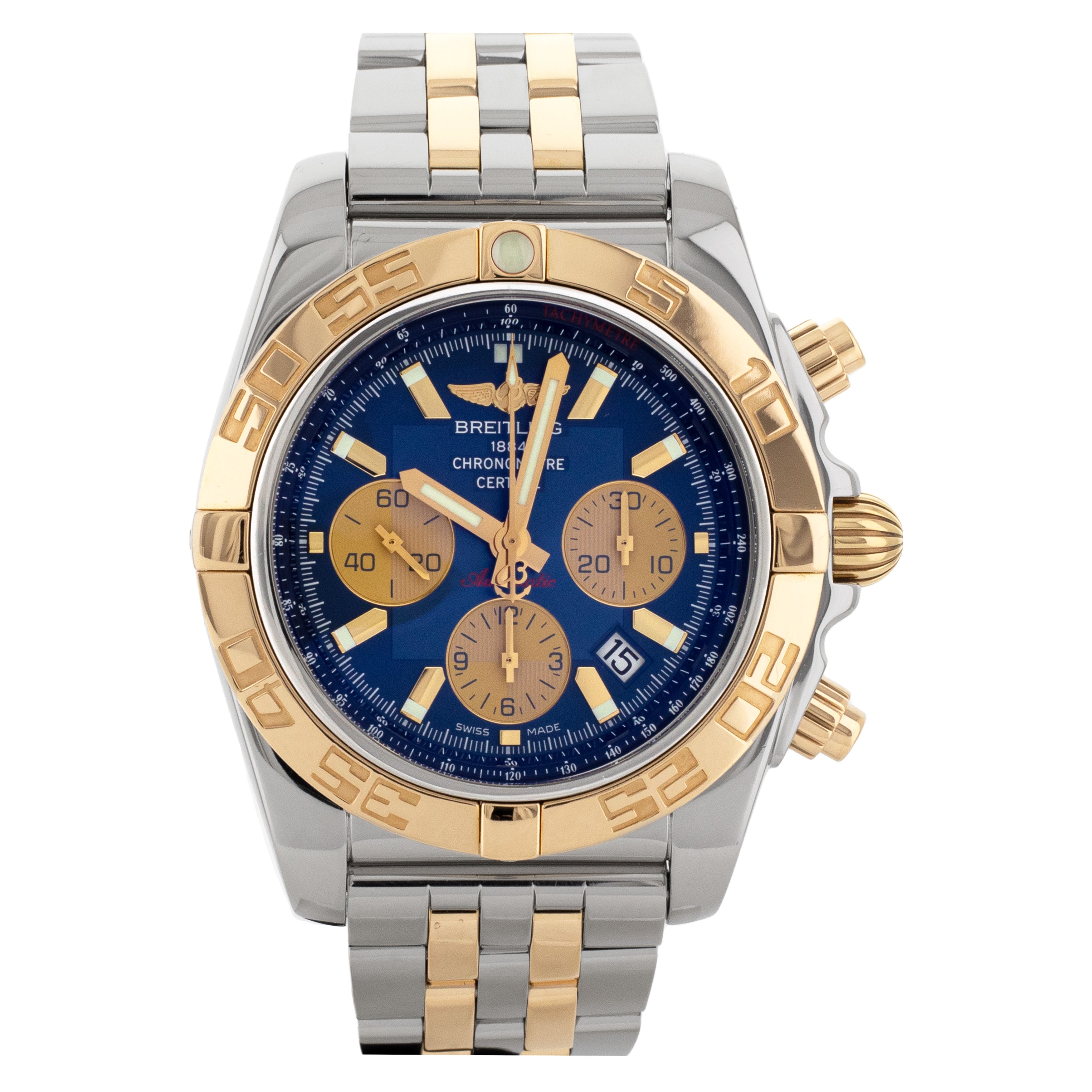 Breitling chronomat deals 44 gold