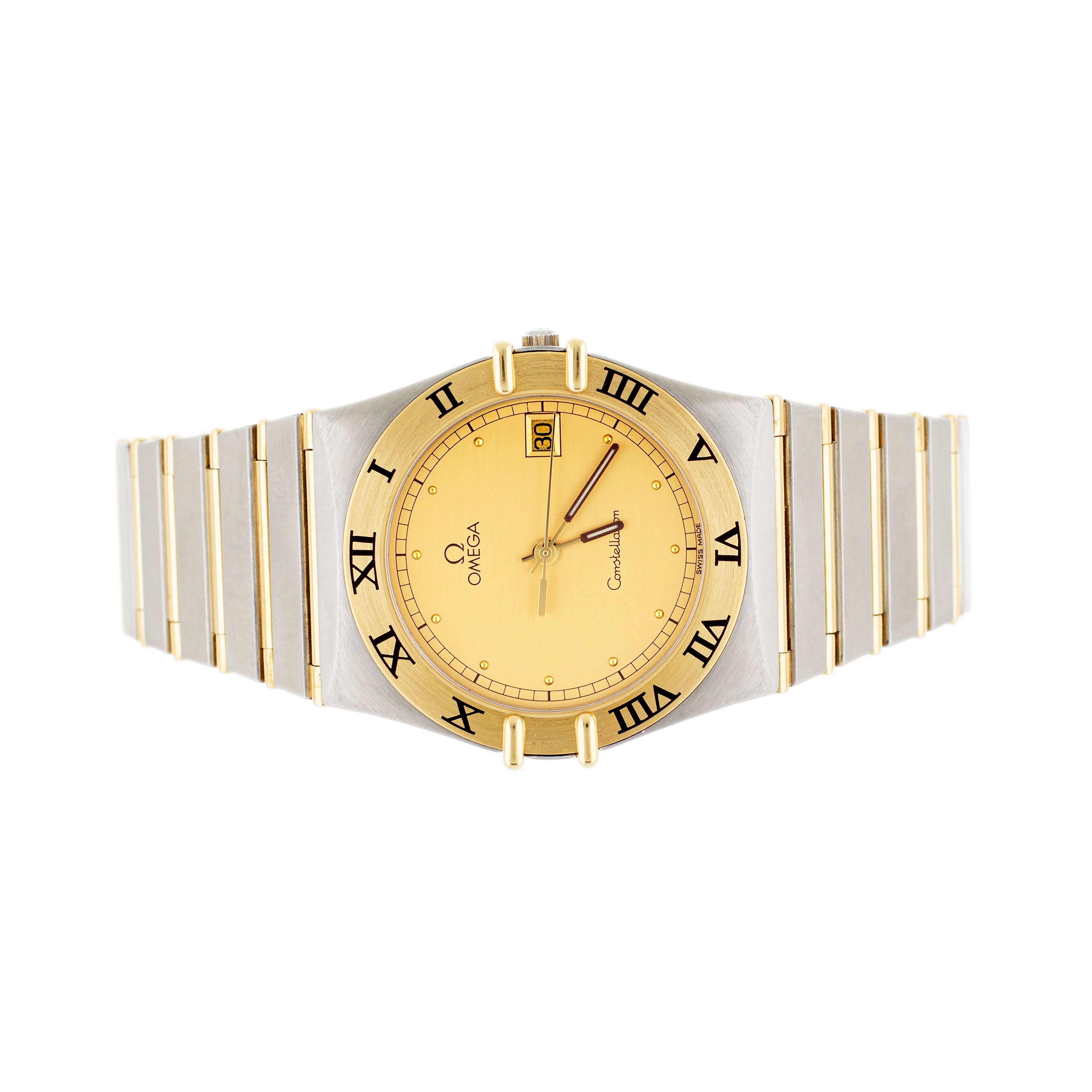 Omega Constellation Yellow Gold & Stainless Steel Gold Dial 34mm 1212.10.00