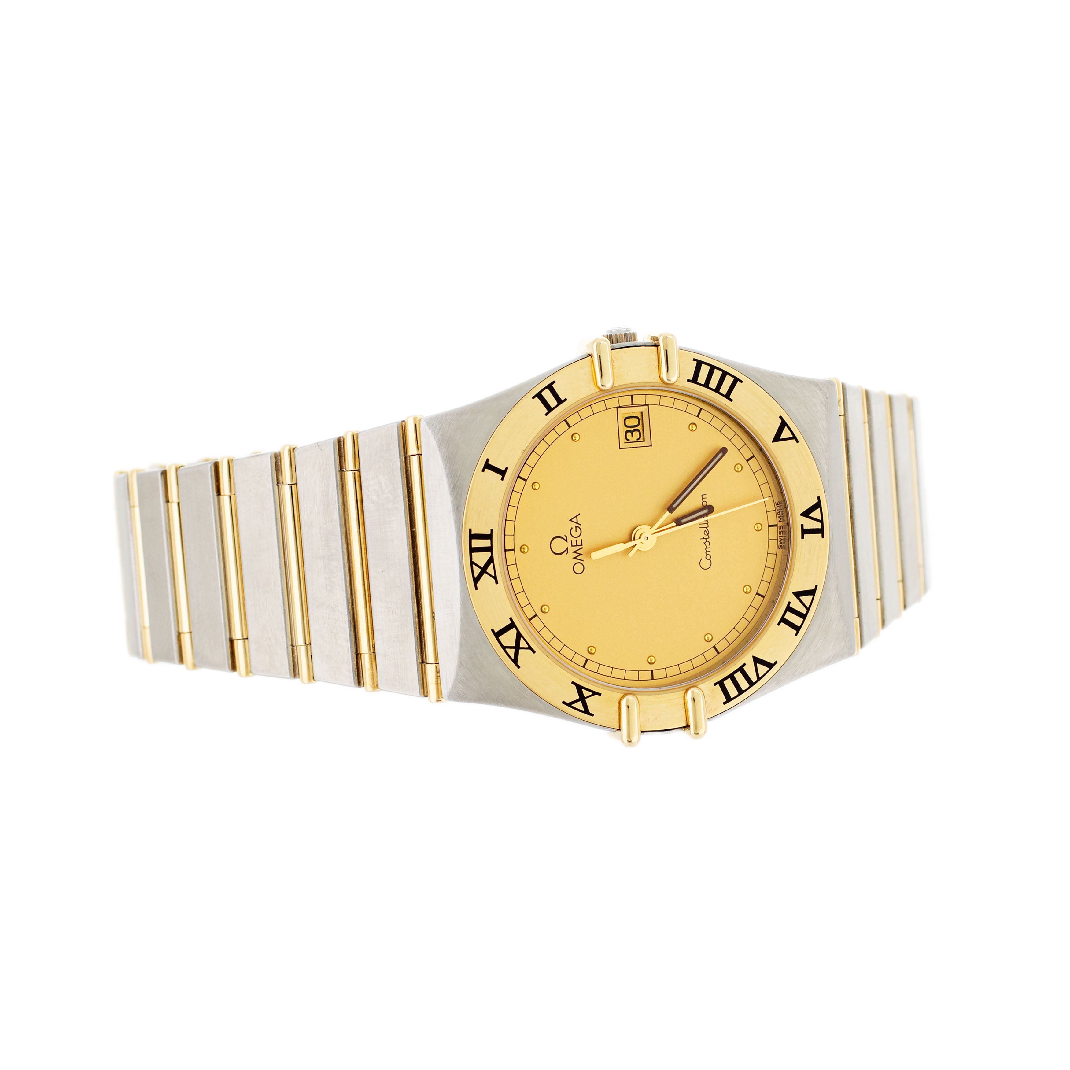 Omega Constellation Yellow Gold & Stainless Steel Gold Dial 34mm 1212.10.00