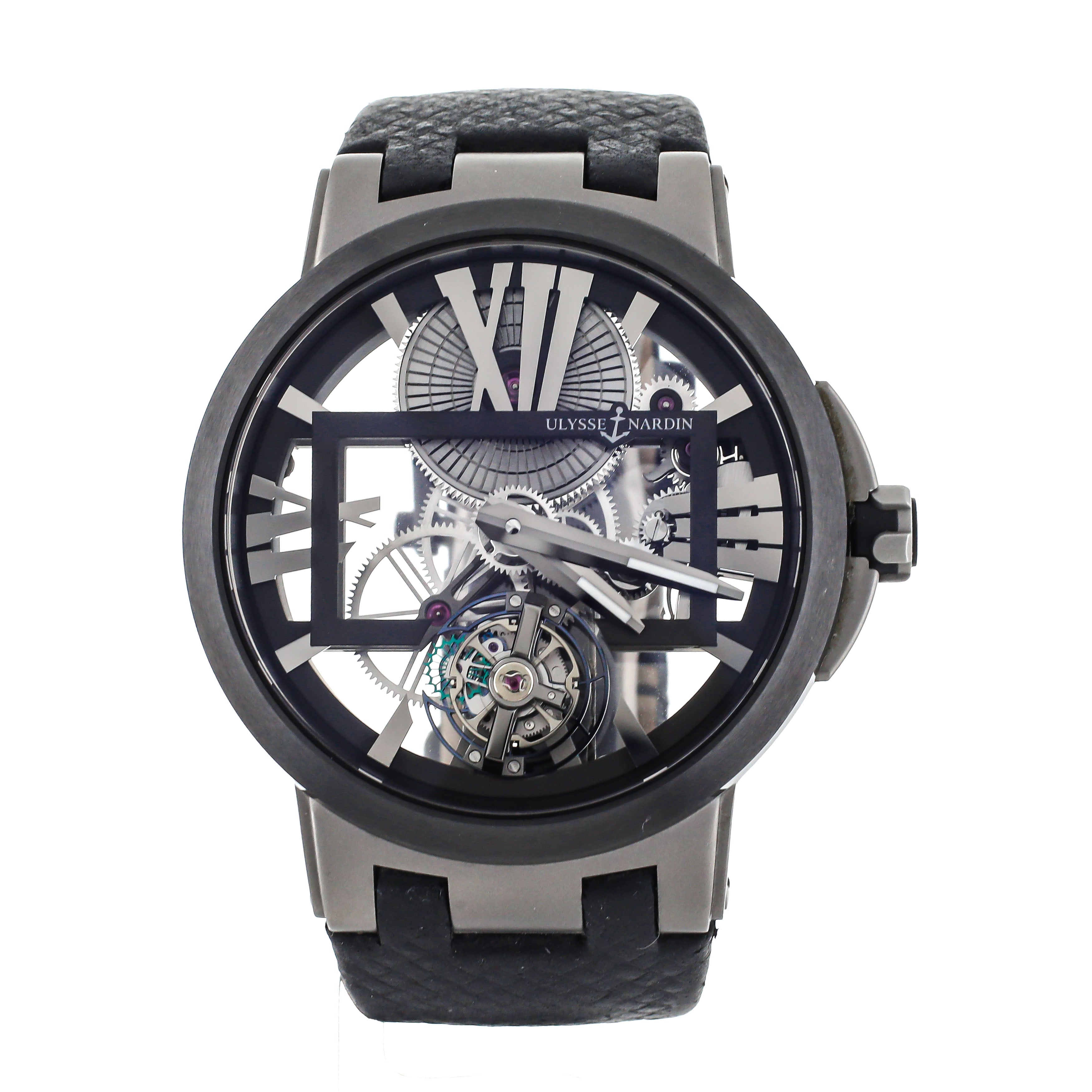 Ulysse Nardin Executive Skeleton Tourbillon Titanium Skeleton Dial 45m