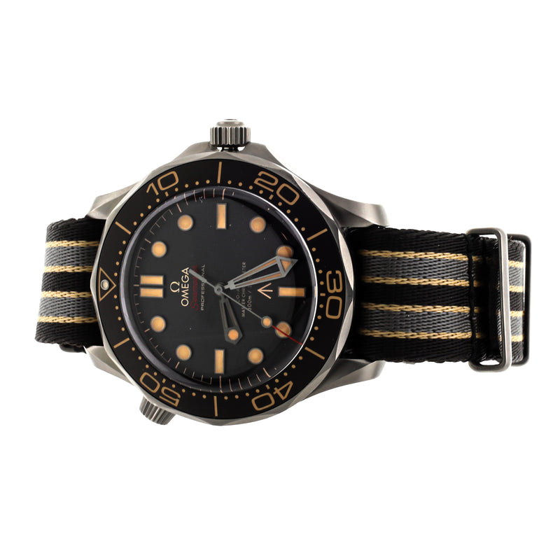 Omega Seamaster 300m No Time To Die Titanium Nato 210.92.42.20.01.001 Full Set