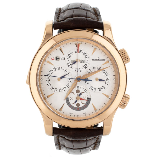 Jaeger-LeCoultre Master Grand Réveil Rose Gold Silver Dial 43mm 149.2.95 Watch Only