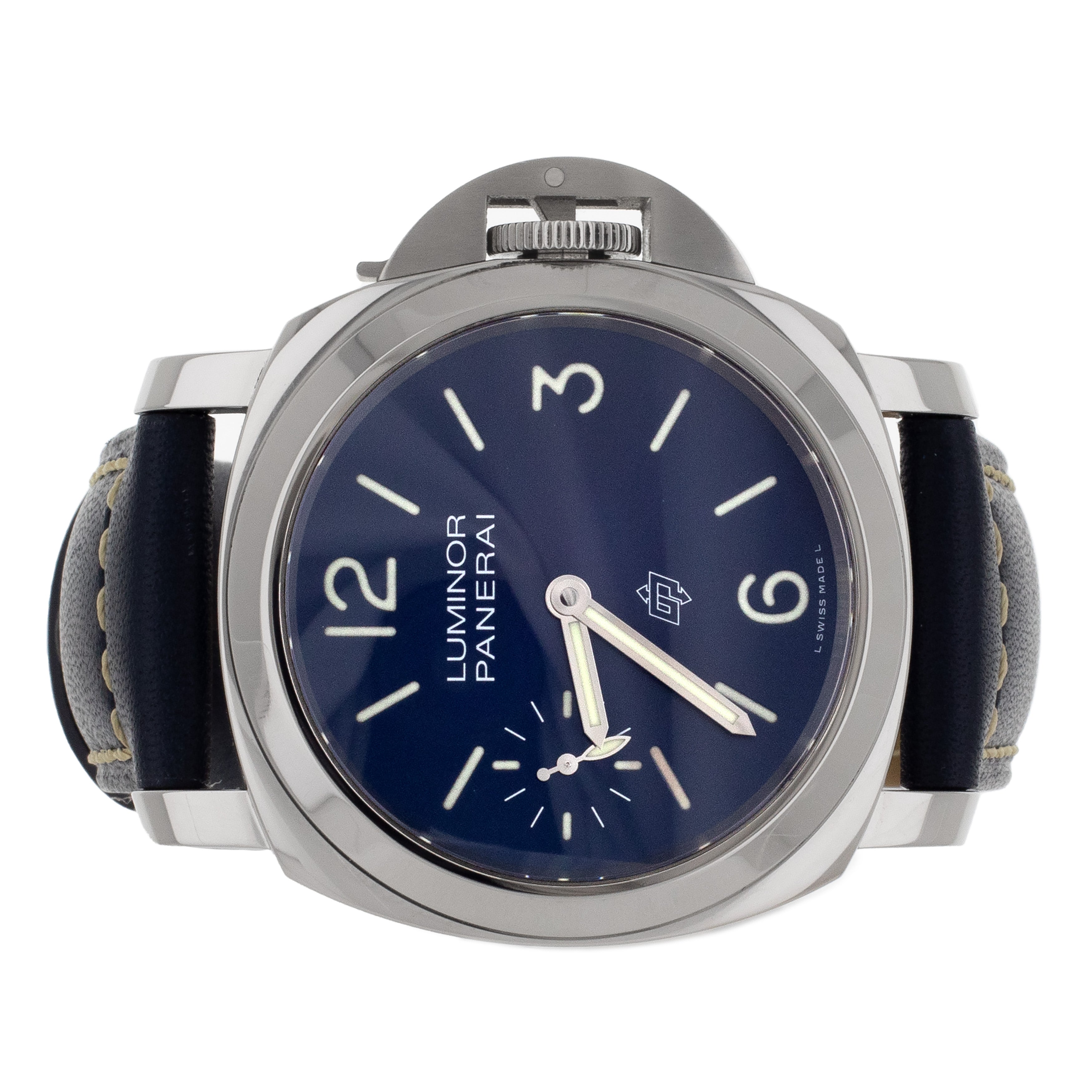 Panerai Luminor Blu Mare Stainless Steel Blue dial Manual 44mm PAM0108