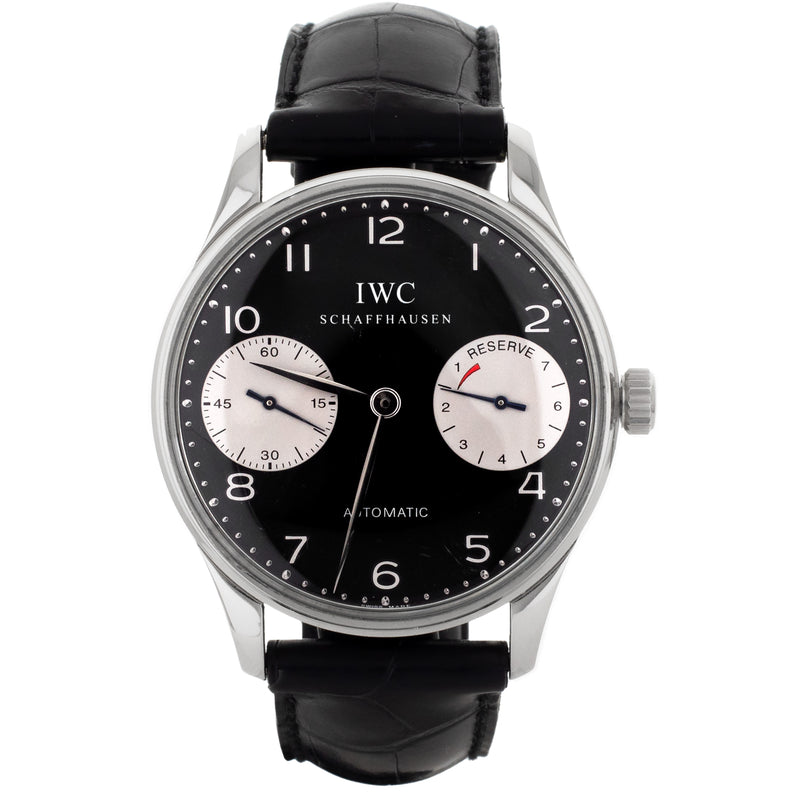 IWC Portugieser Automatic Stainless Steel Black Dial 42mm IW500001 Box Only