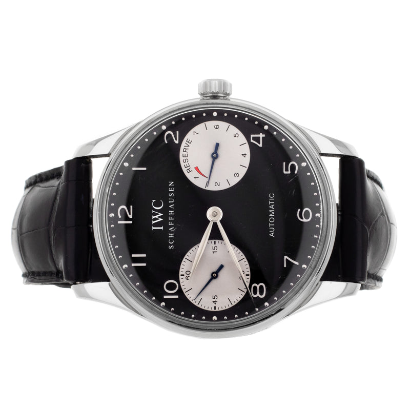 IWC Portugieser Automatic Stainless Steel Black Dial 42mm IW500001 Box Only
