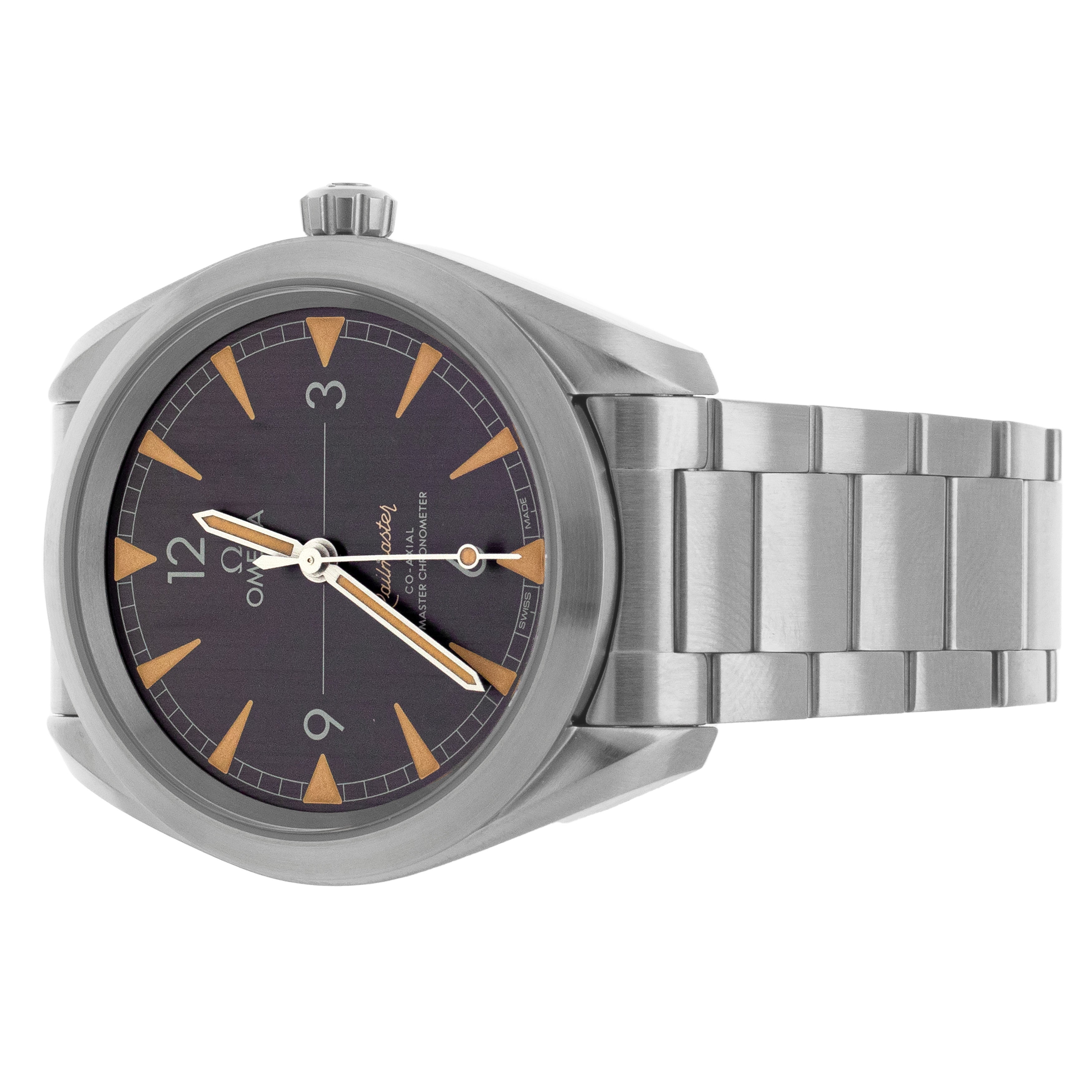 Omega railmaster silver outlet dial