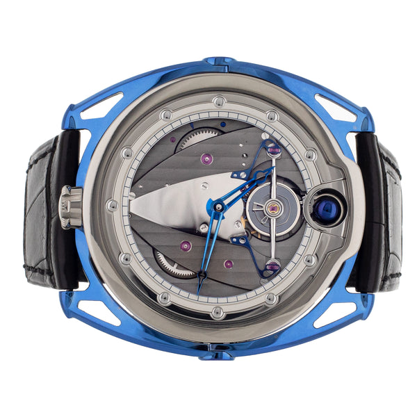 De Bethune DB28 Titanium Blue Skeleton dial 45mm DB28TIS5C6BS Full set