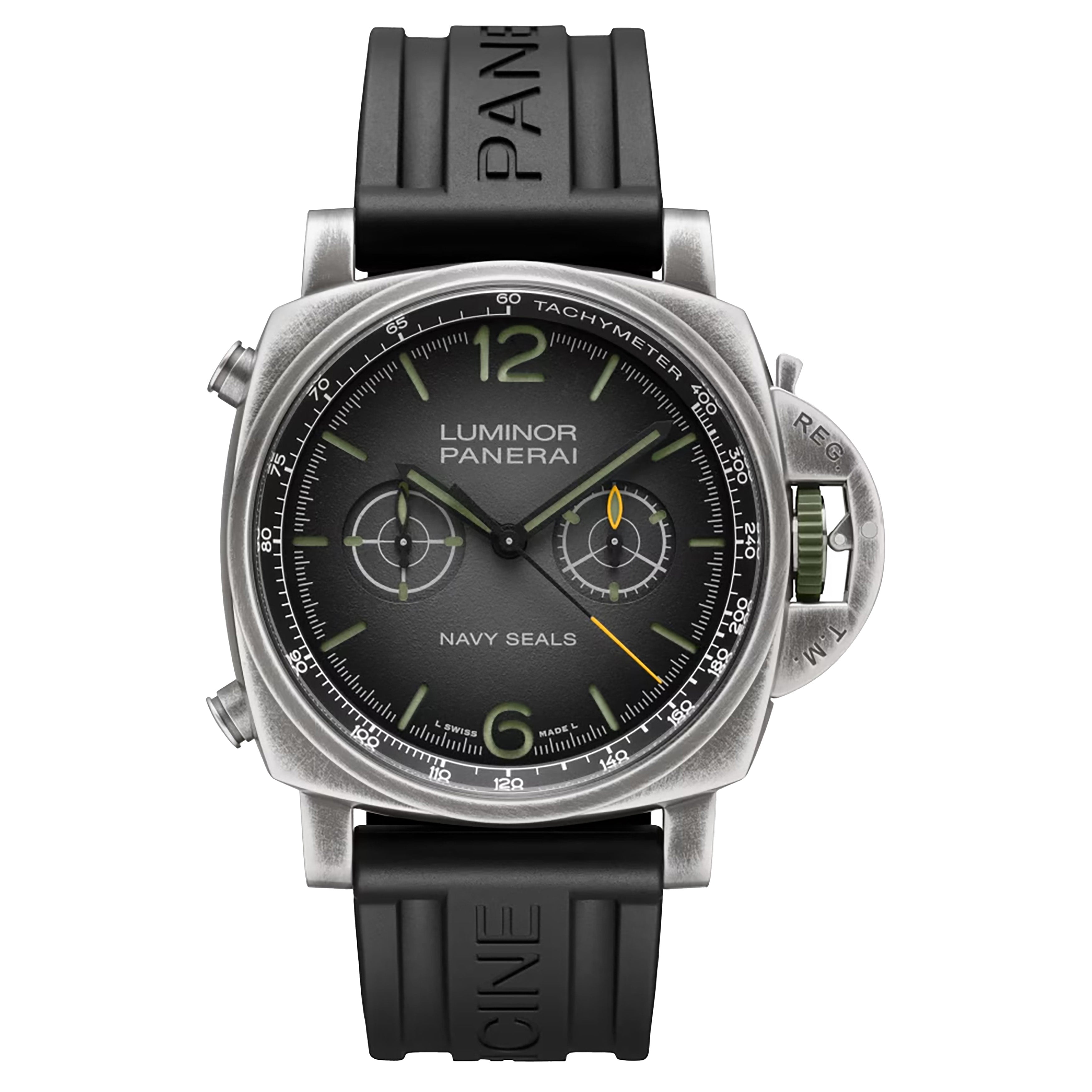 Panerai Luminor Chrono Navy Seals watch, 44mm Gray Dial, PAM01409