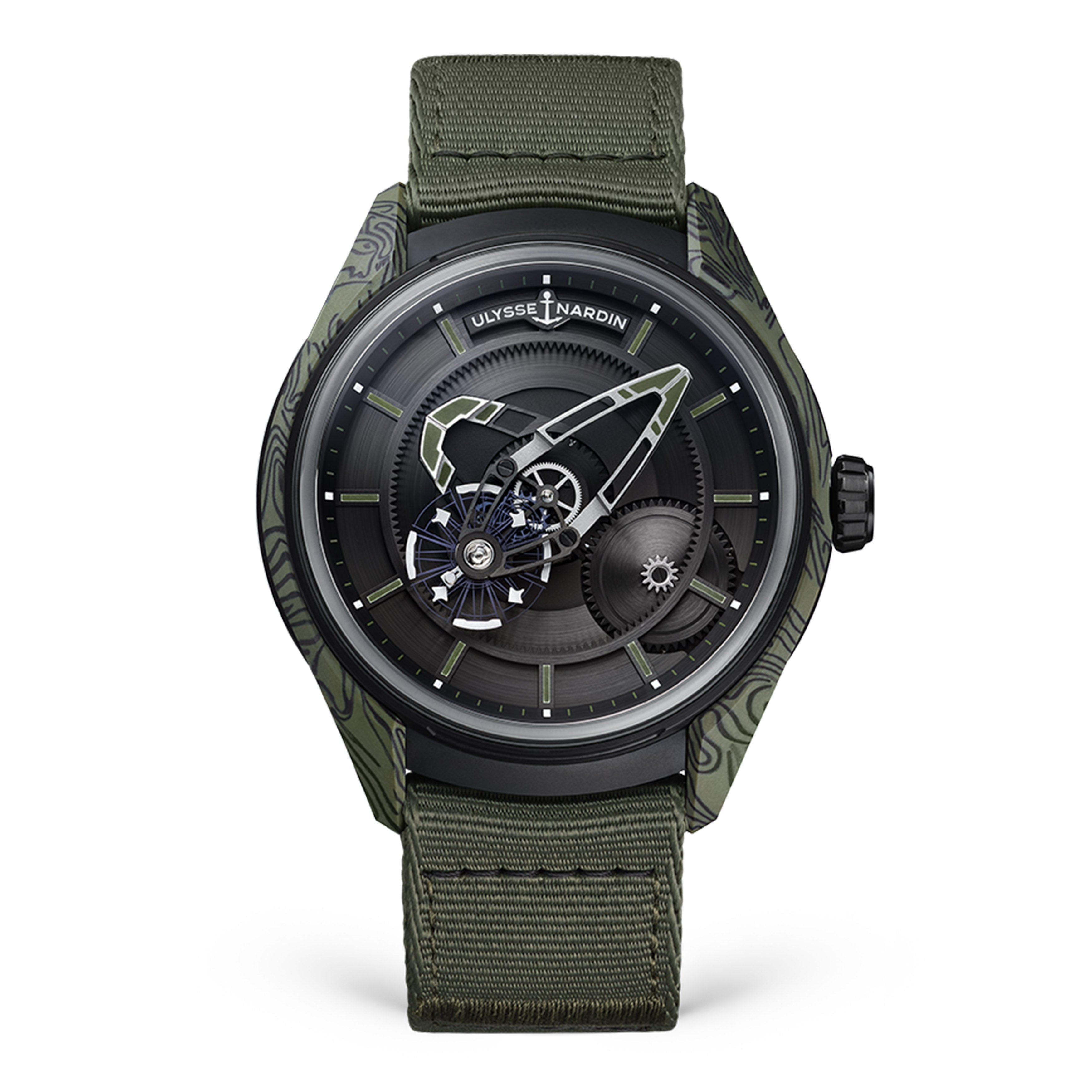 Ulysse Nardin Freak [X OPS] Watch, 43mm Black Dial, 2303-270-2A-KAKI/0B