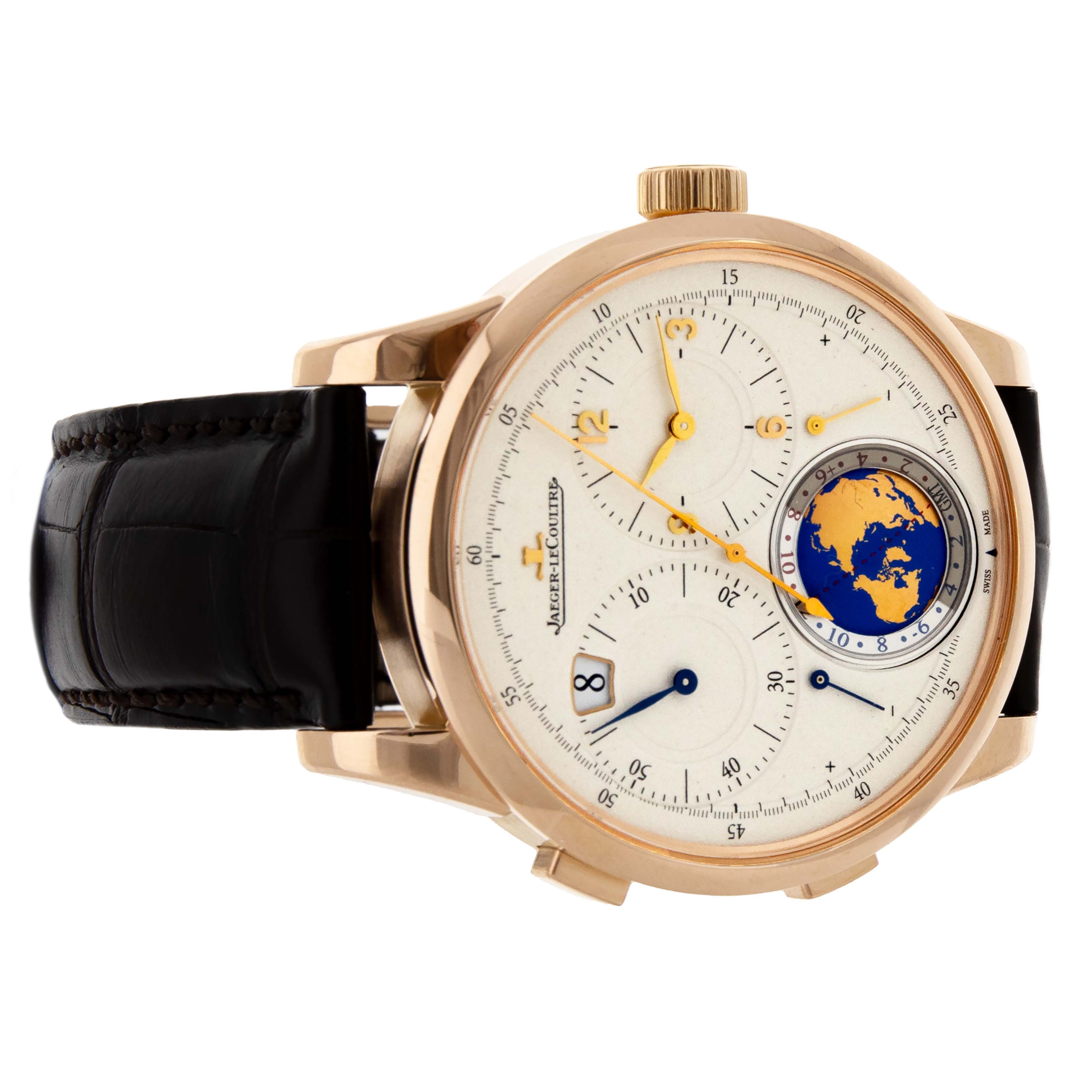 Jaeger LeCoultre Duometre Unique Travel Time Rose Gold 42mm Q6062520 F