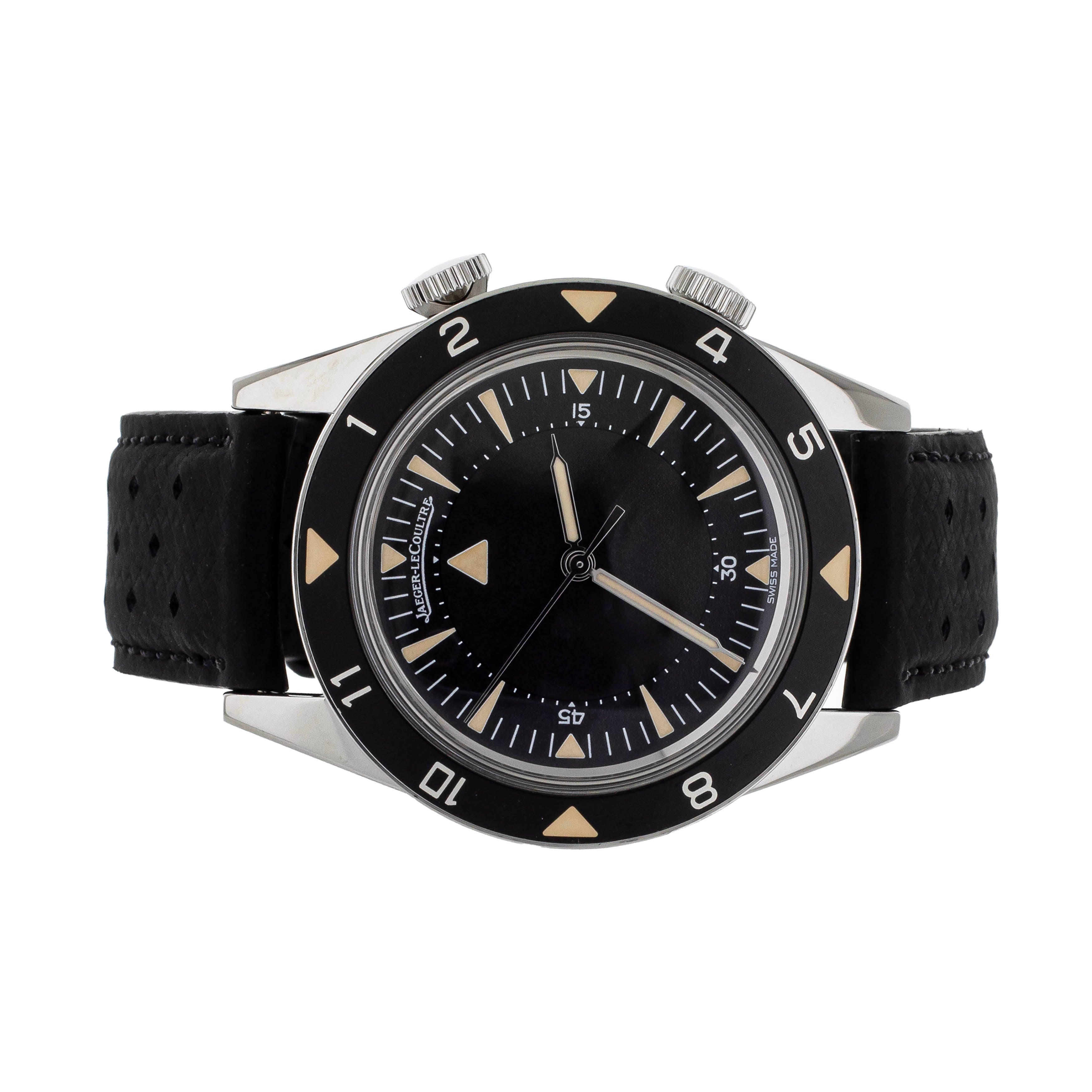 Jaeger-LeCoultre Memovox 'US Edition' Stainless Steel Black Dial 40mm 134.8.96
