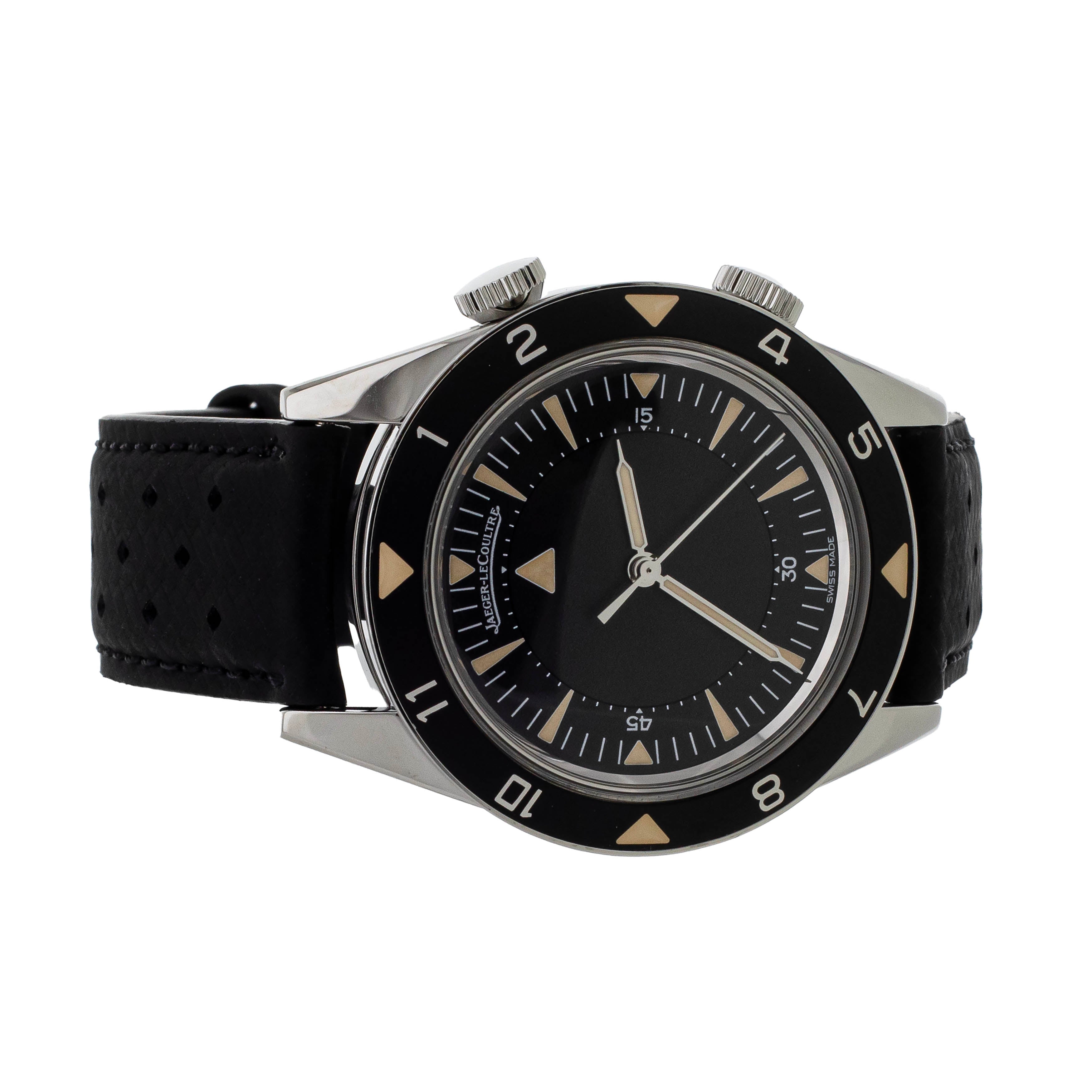 Jaeger-LeCoultre Memovox 'US Edition' Stainless Steel Black Dial 40mm 134.8.96