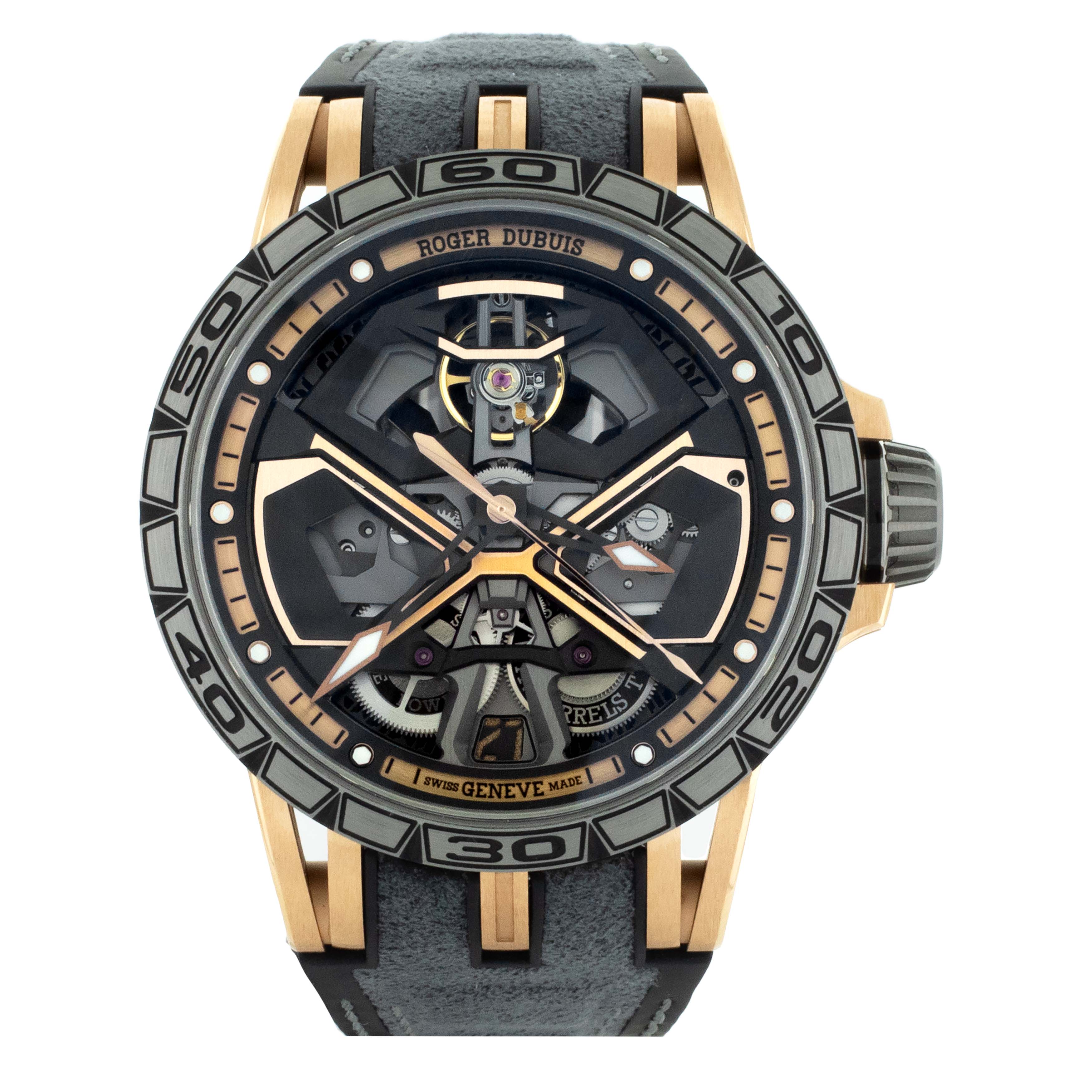 Roger Dubuis Monobalancier Huracan Rose Gold Skeleton 45mm RDDBEX0750