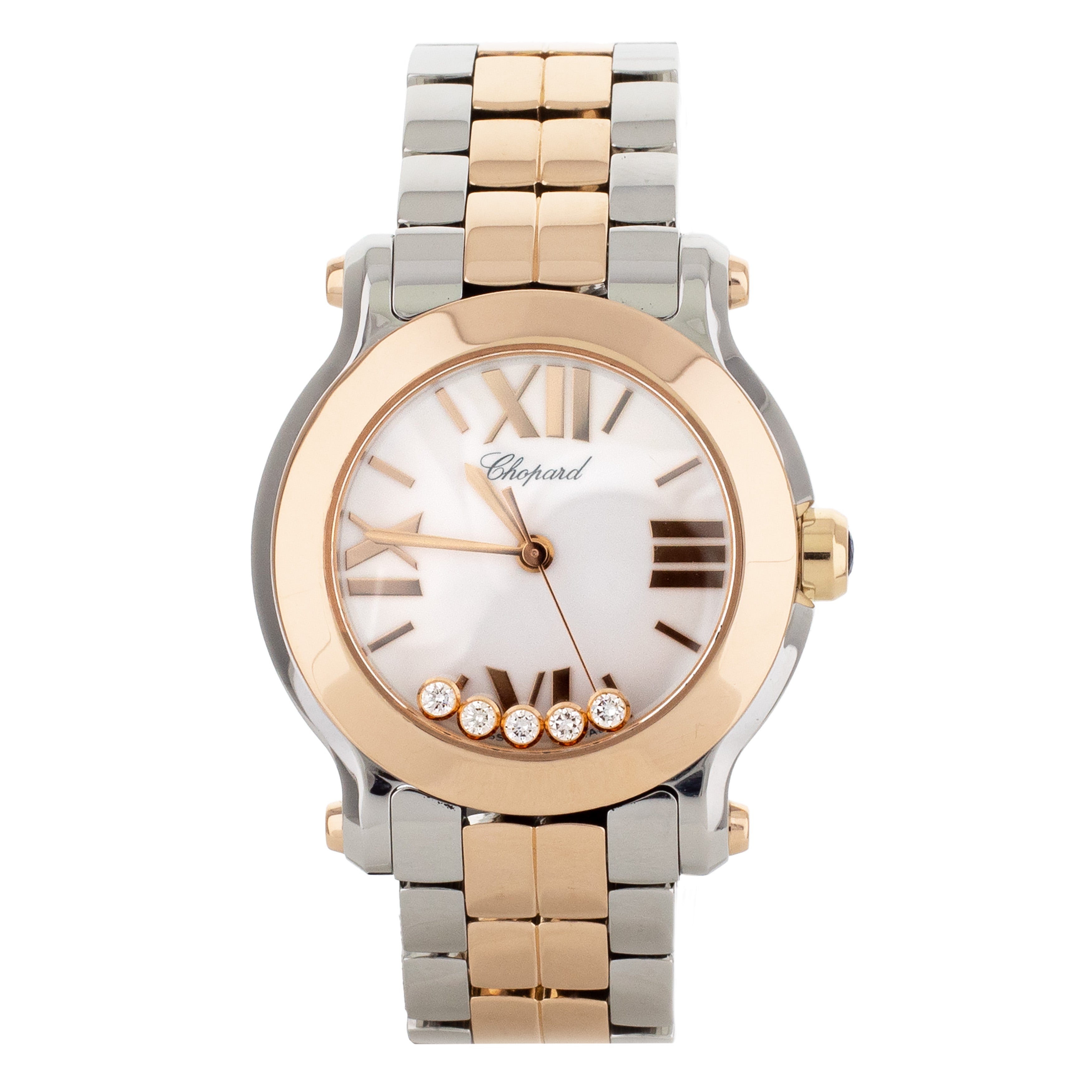 Chopard Happy Sport Stainless Steel Rose Gold 30mm 278509-6003 Full Set