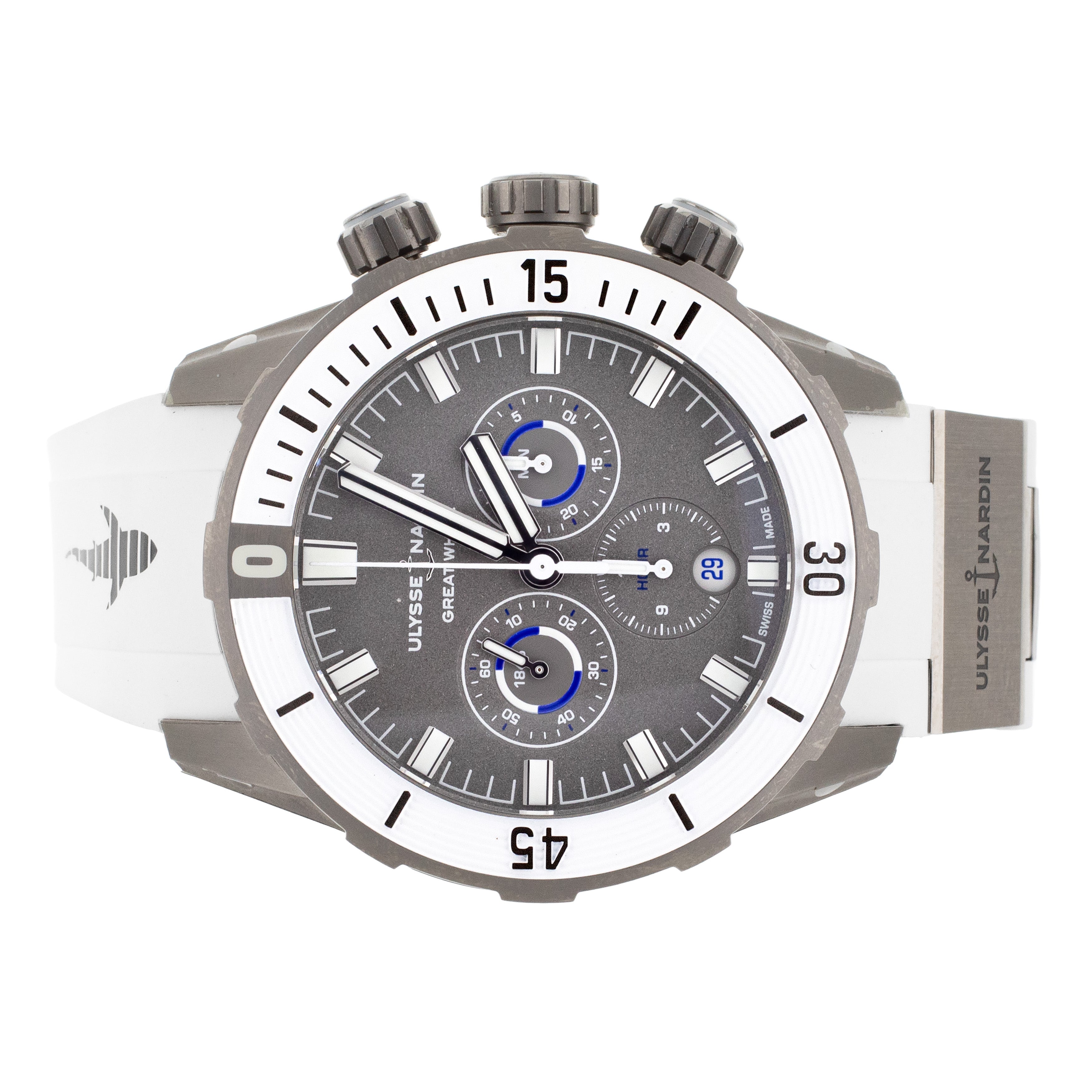 Ulysse Nardin Diver Chronograph Great White Titanium 44mm 1503 170LE 1