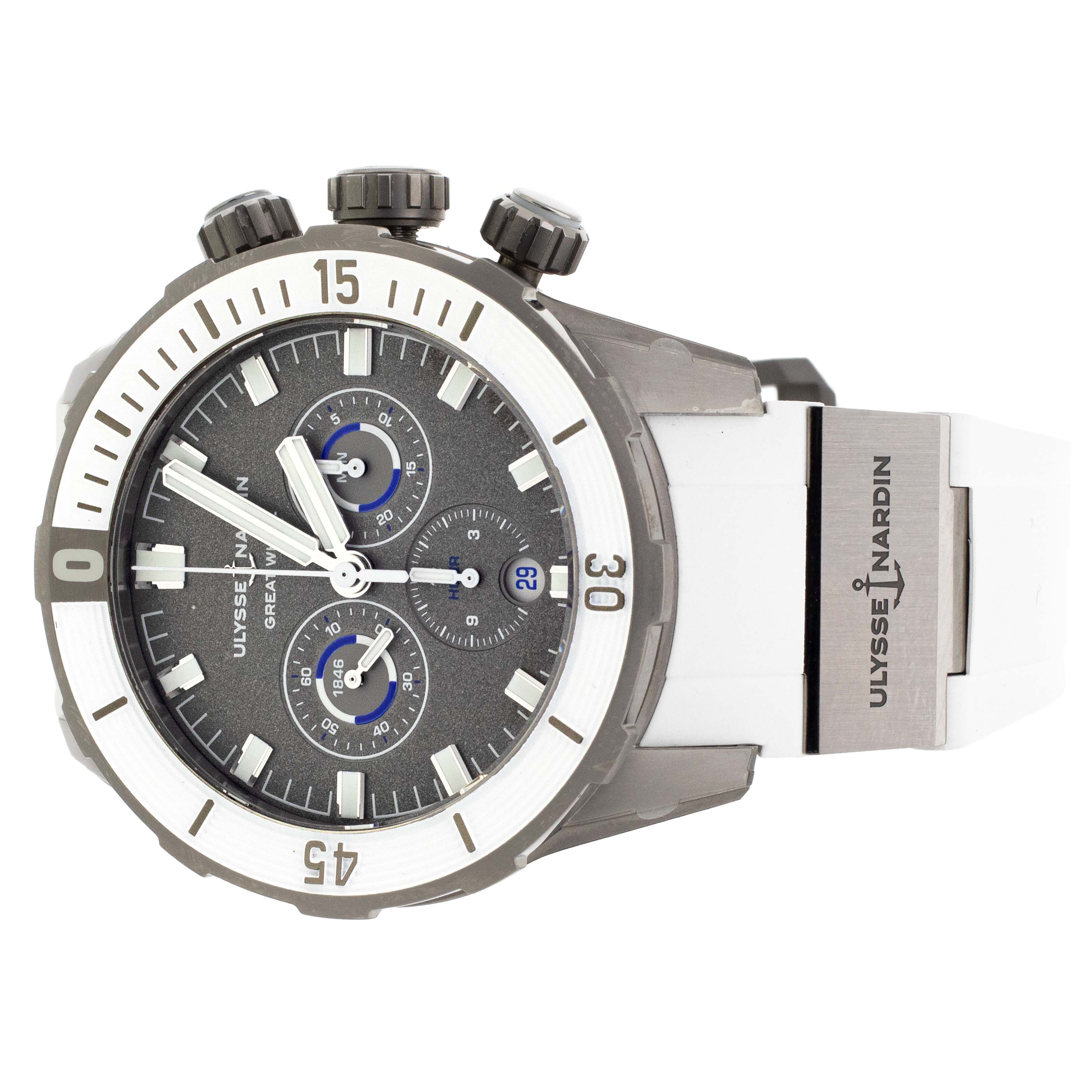 Ulysse Nardin Diver Chronograph Great White Titanium 44mm 1503 170LE 1