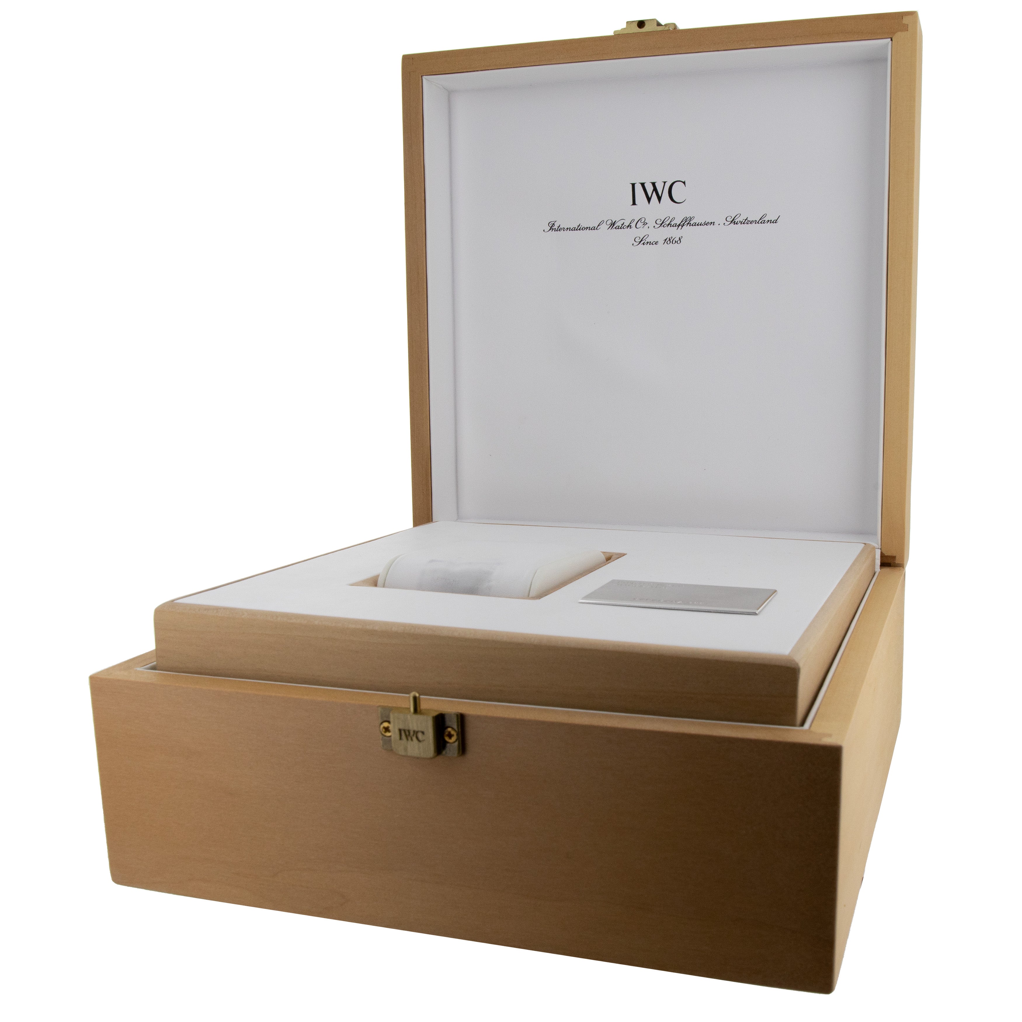 IWC Portugieser Automatic Stainless Steel Black Dial 42mm IW500109 Full Set