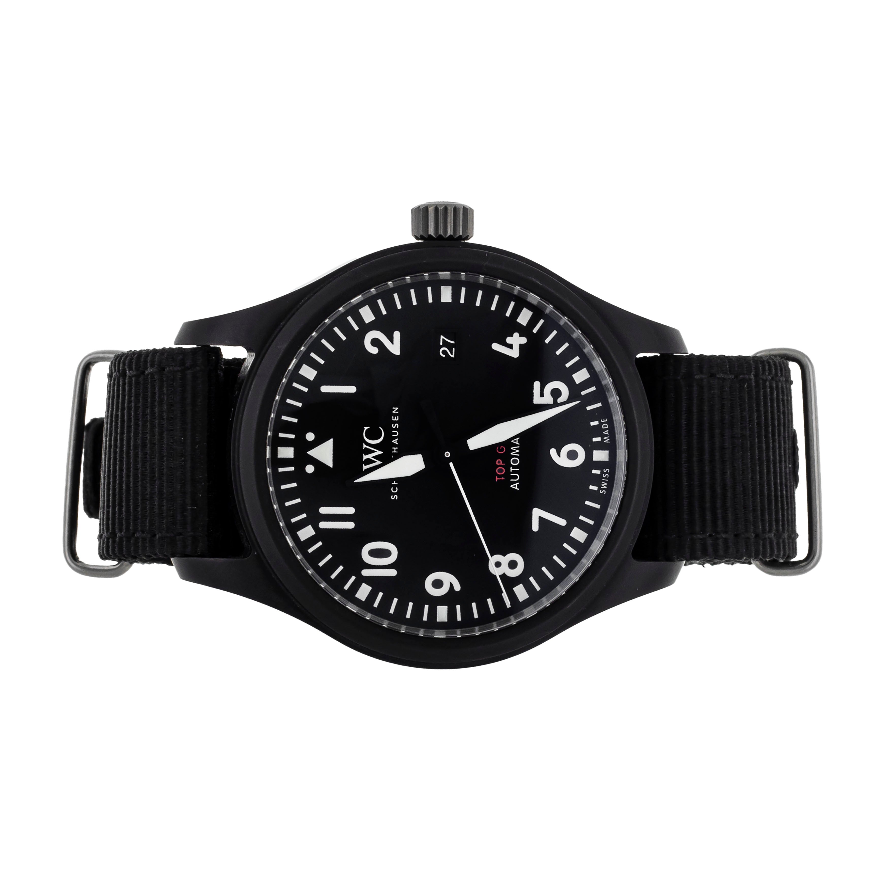 IWC Pilot Top Gun Ceramic Black Dial 41mm IW326901 Full Set