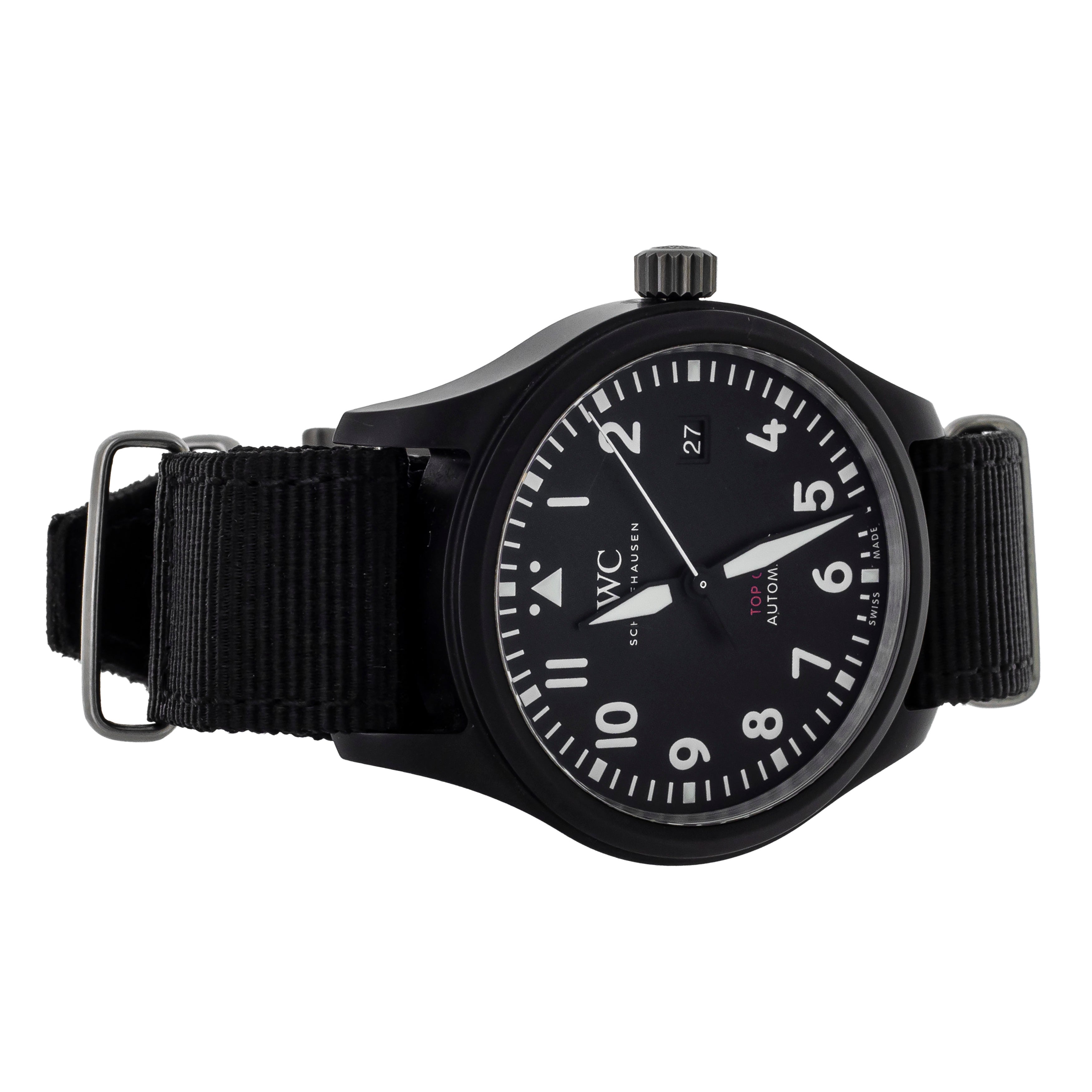 IWC Pilot Top Gun Ceramic Black Dial 41mm IW326901 Full Set