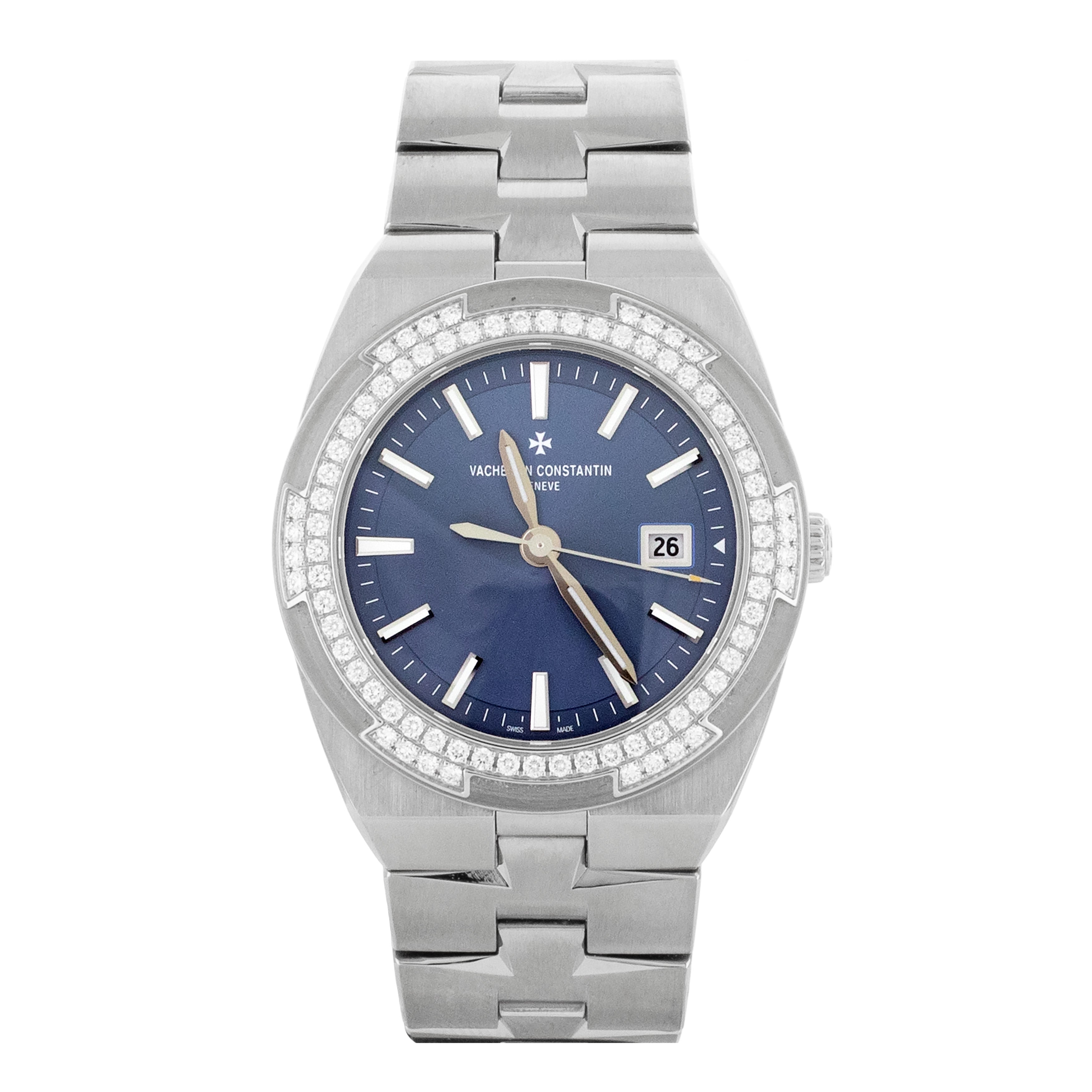 Vacheron Constantin Overseas Stainless Steel Blue Dial 33mm 1205V 100A