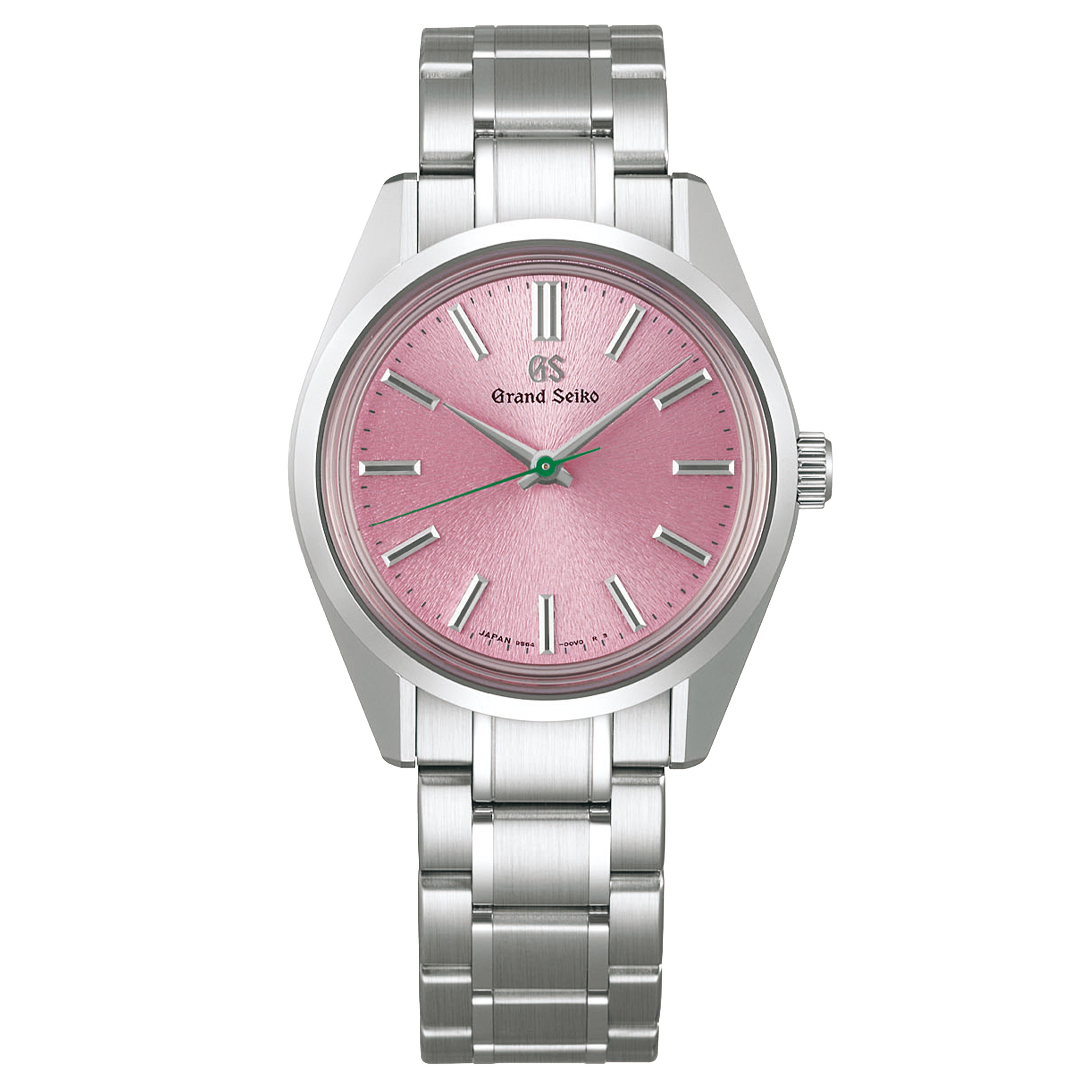 Grand Seiko Heritage 44GS Hanami Watch, 36.5mm Pink Dial, SBGW313