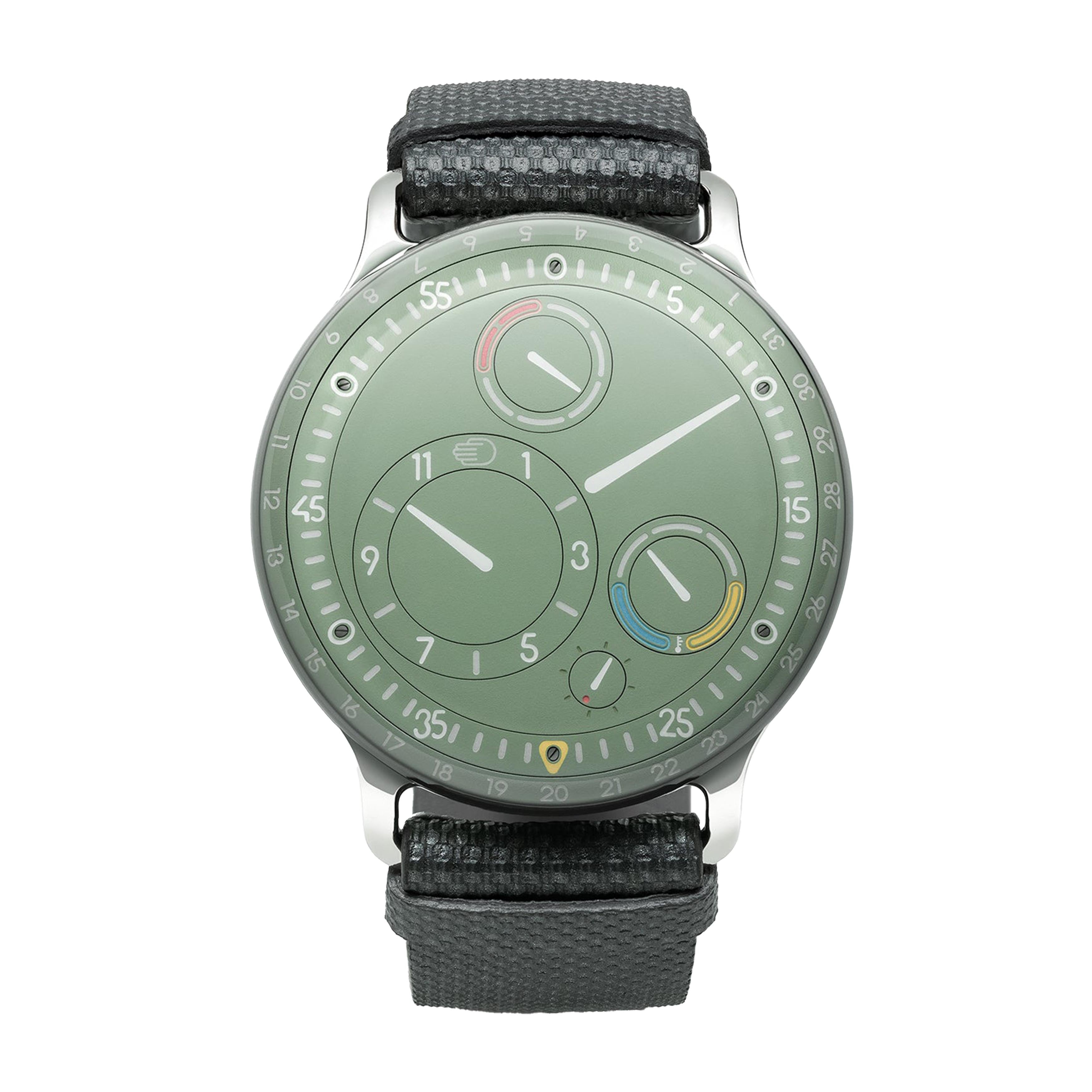 Ressence Type 3 Watch, 44mm Eucalyptus Dial, TYPE 3.5 EE