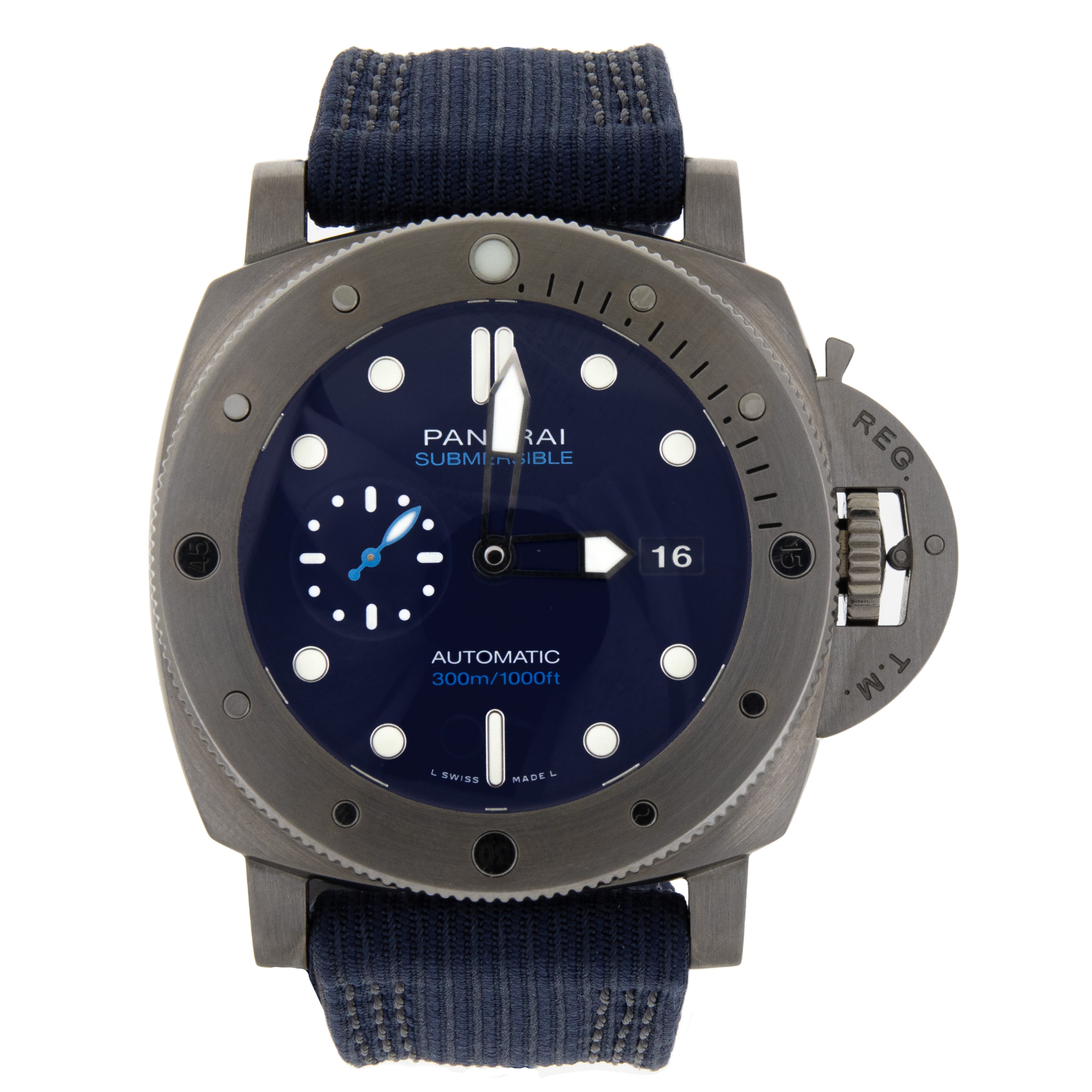 Panerai Submersible BMG TECH blue Dial Recycled PETG Strap 47mm PAM006