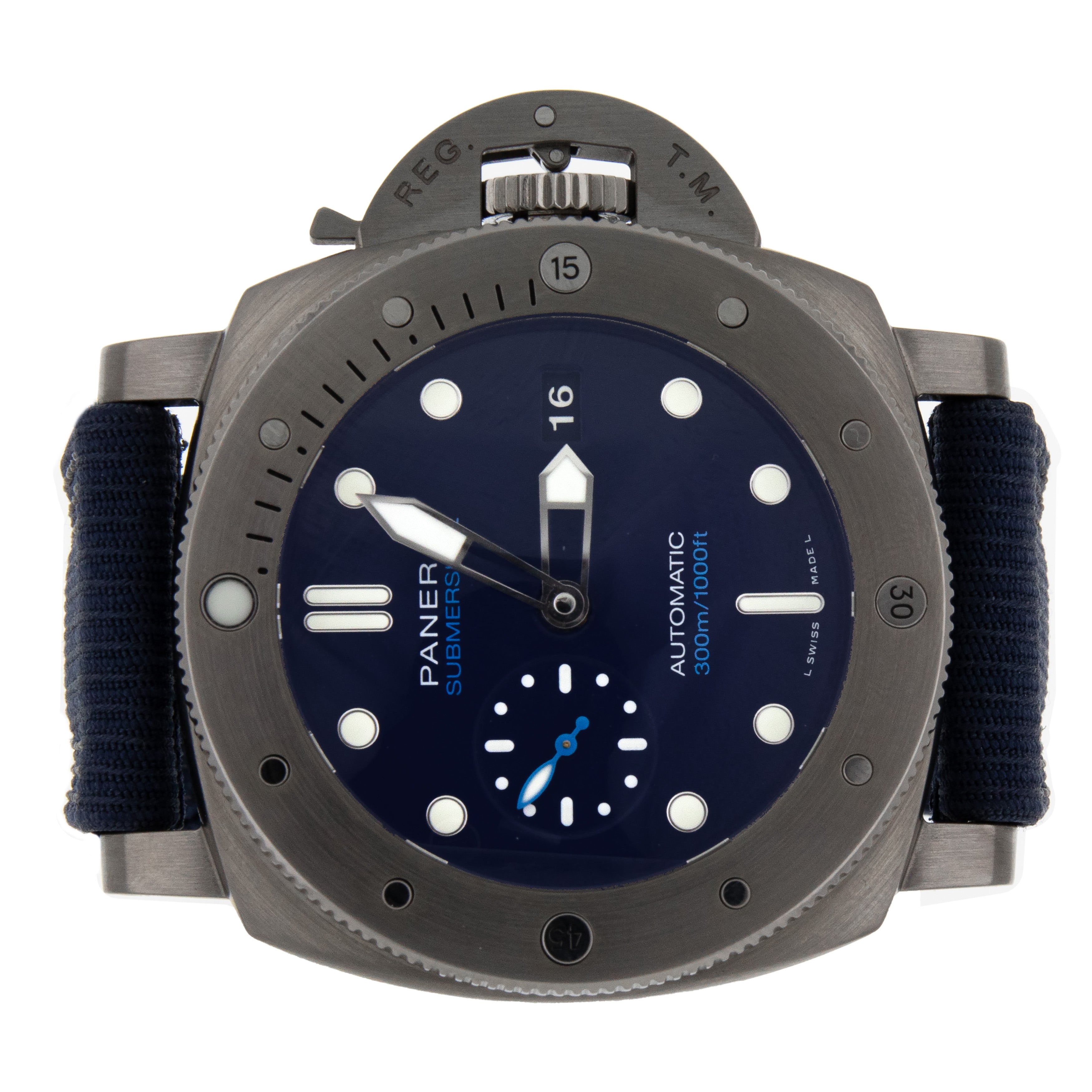 Panerai Submersible BMG TECH blue Dial Recycled PETG Strap 47mm PAM006