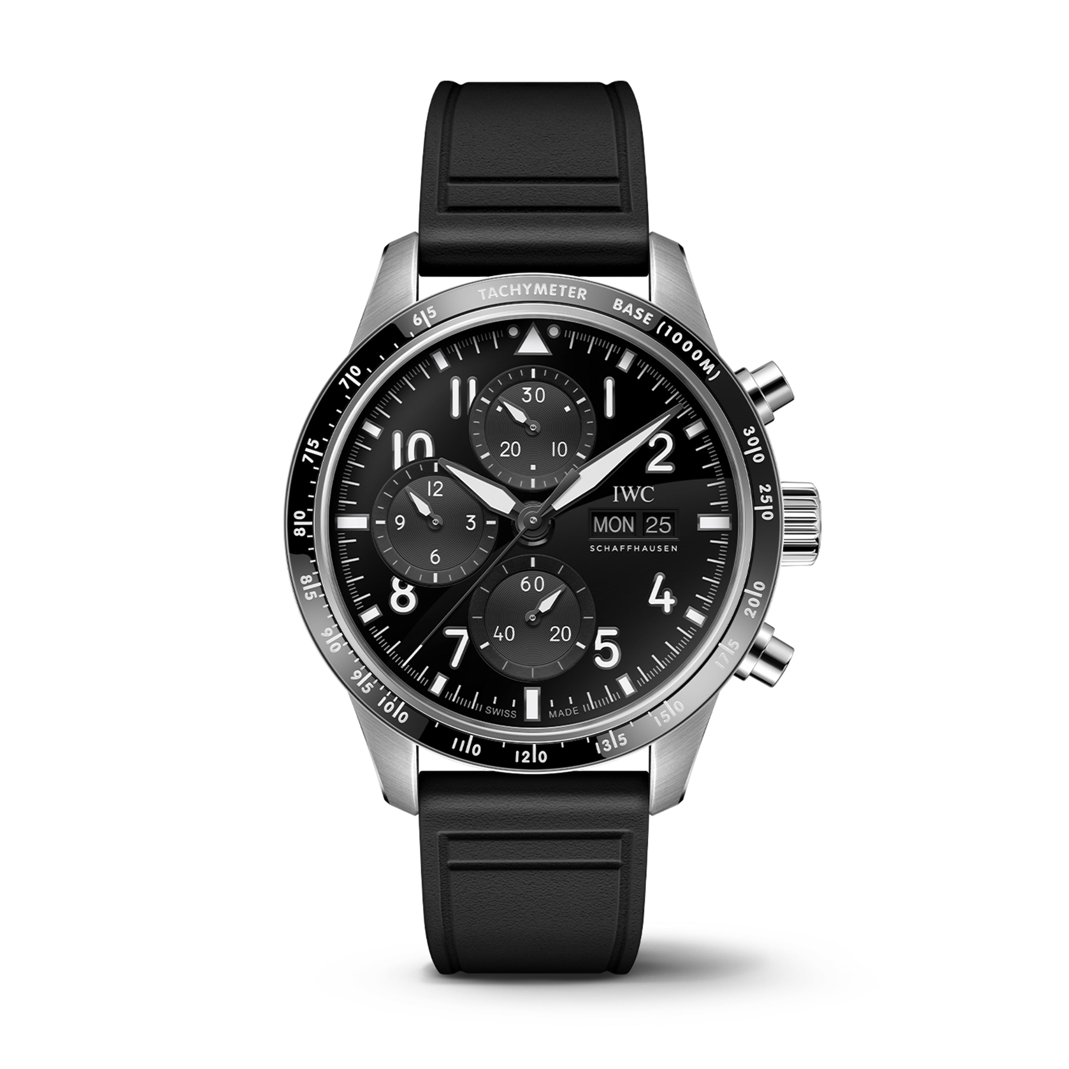 Iwc chronograph black hotsell