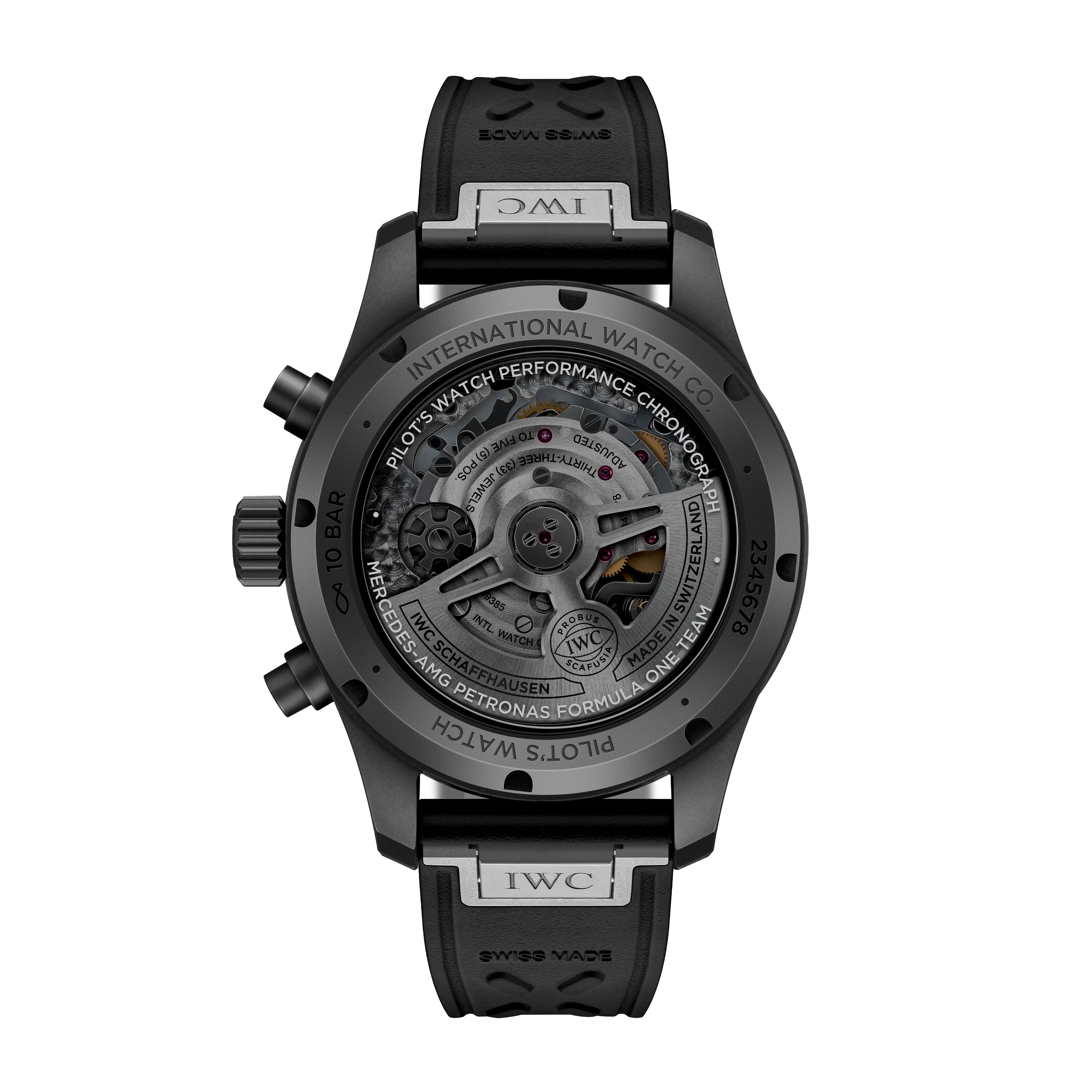 IWC Pilot's Watch Performance Chronograph 41 Mercedes-AMG Petronas Formula One Team Watch, 41mm Black Dial, IW388306